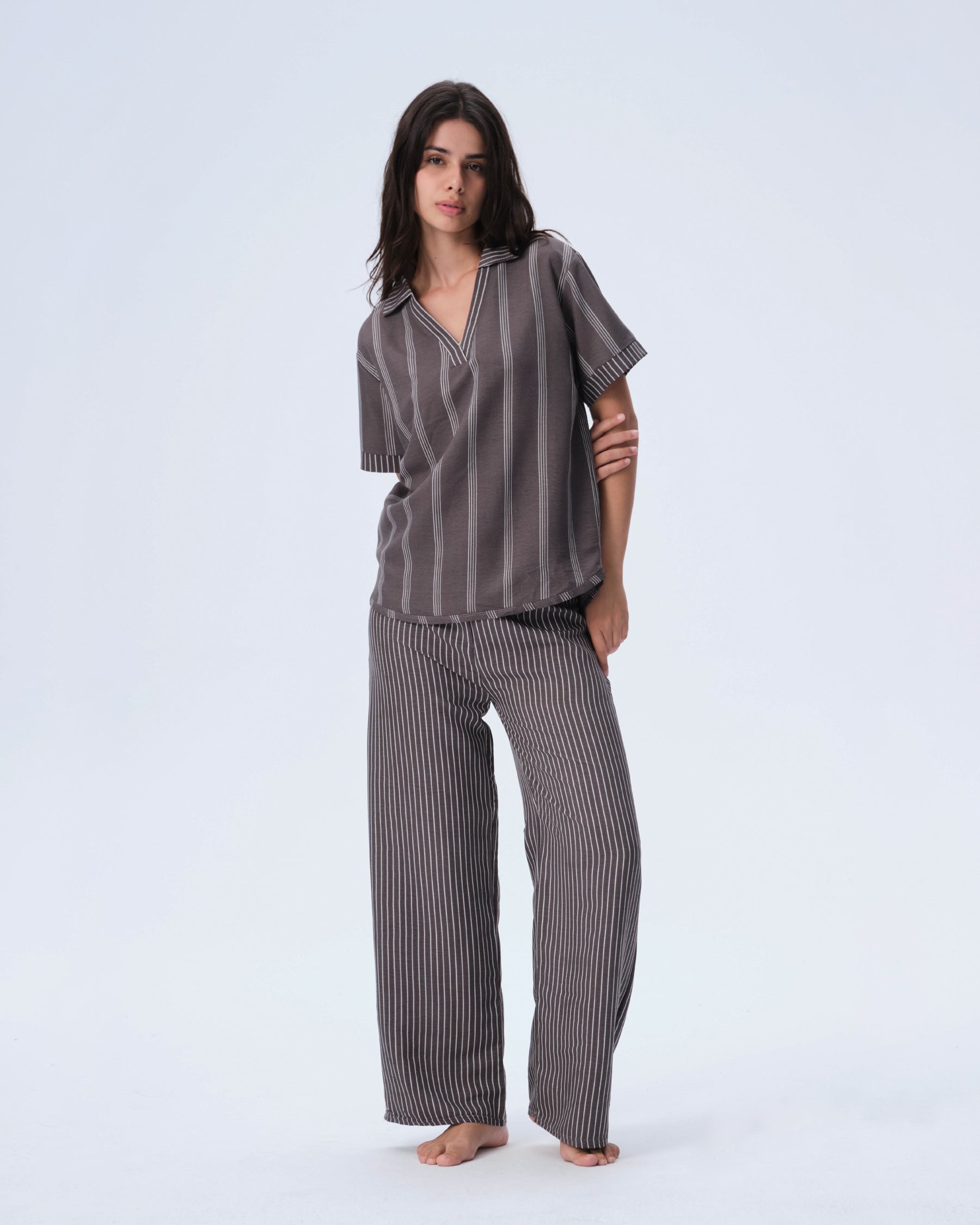 بيجامة نسائية - قطعتين (M-2XL)