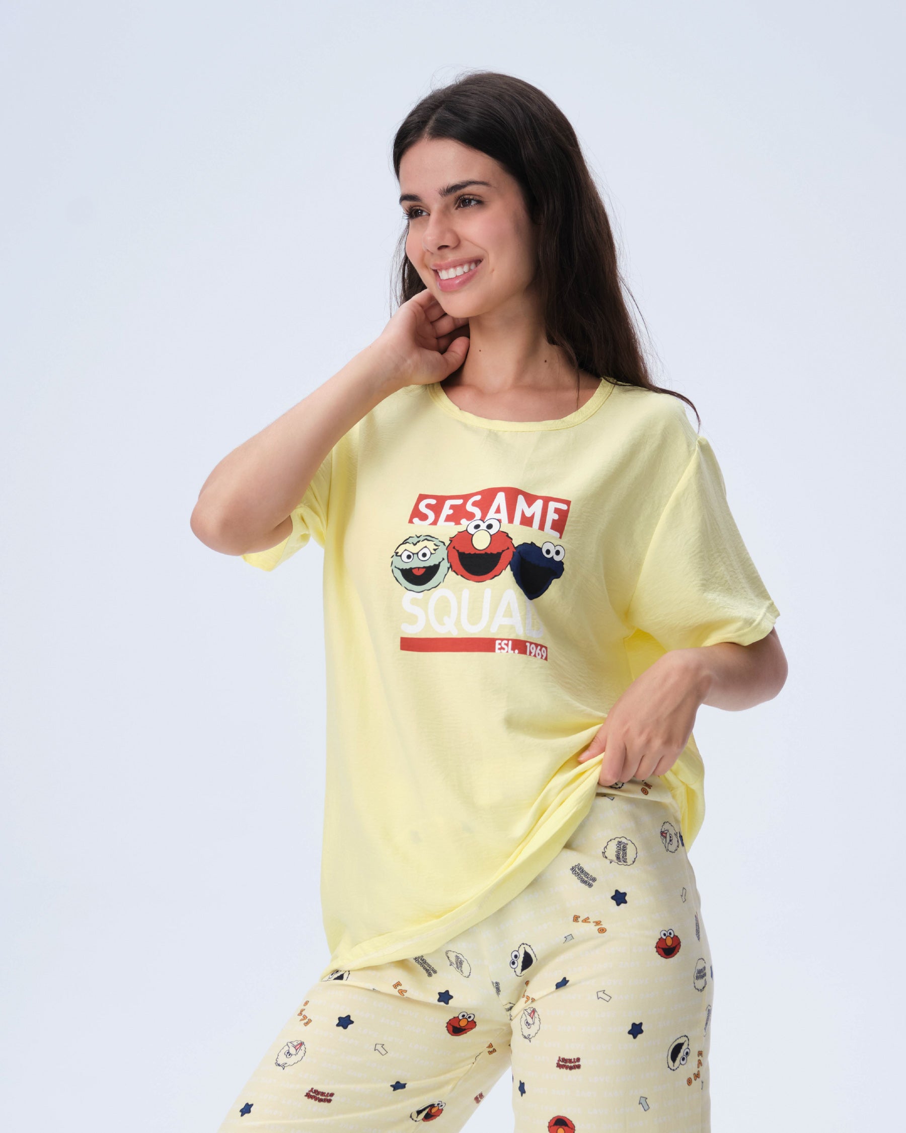 بيجامة نسائية - قطعتين (M-2XL)