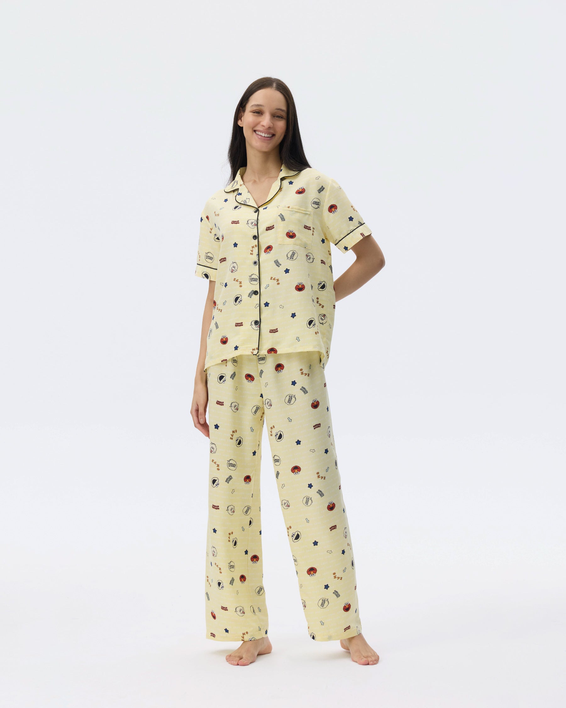بيجامة نسائية - قطعتين (3XL-6XL)