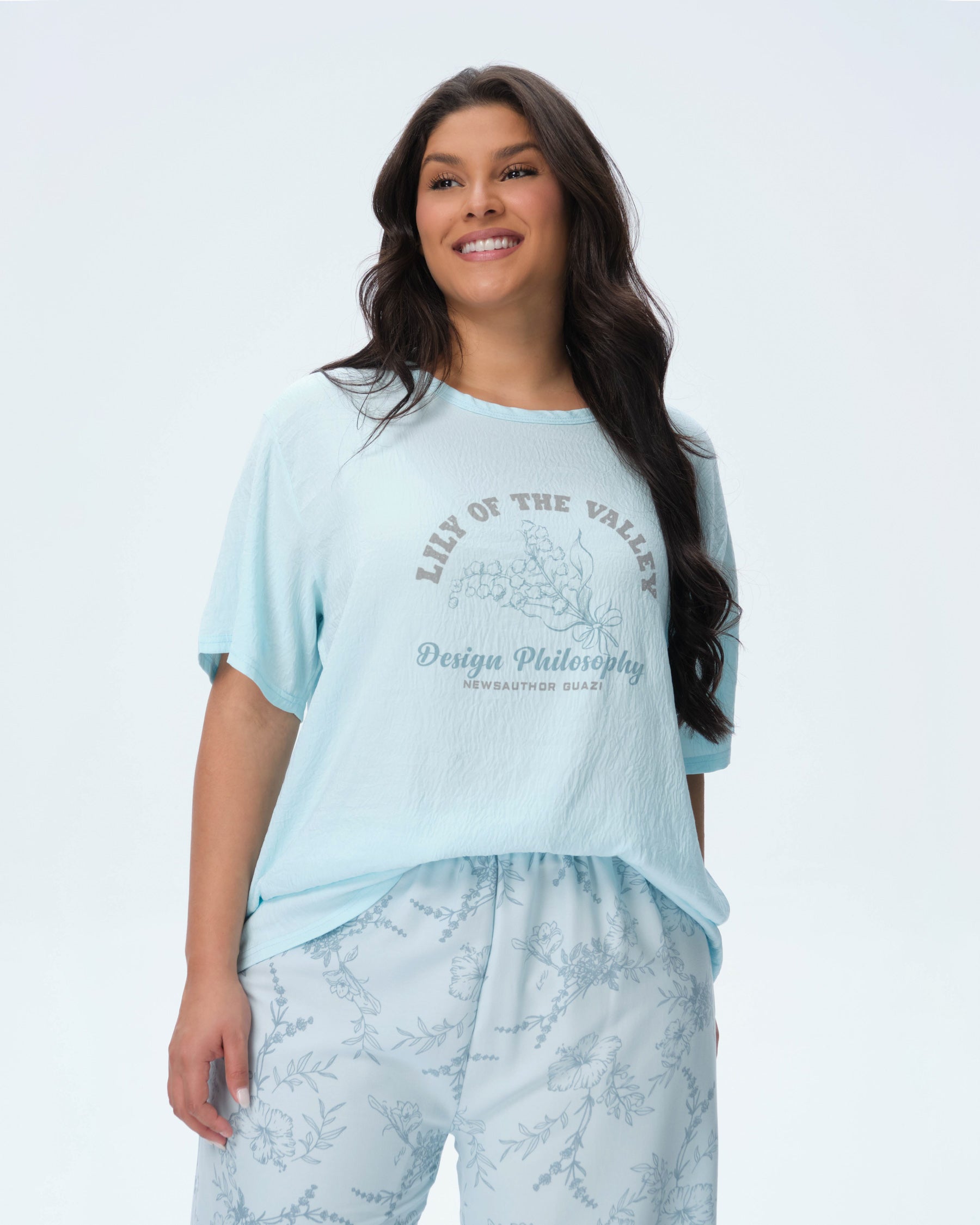 بيجامة نسائية - قطعتين (3XL-6XL)