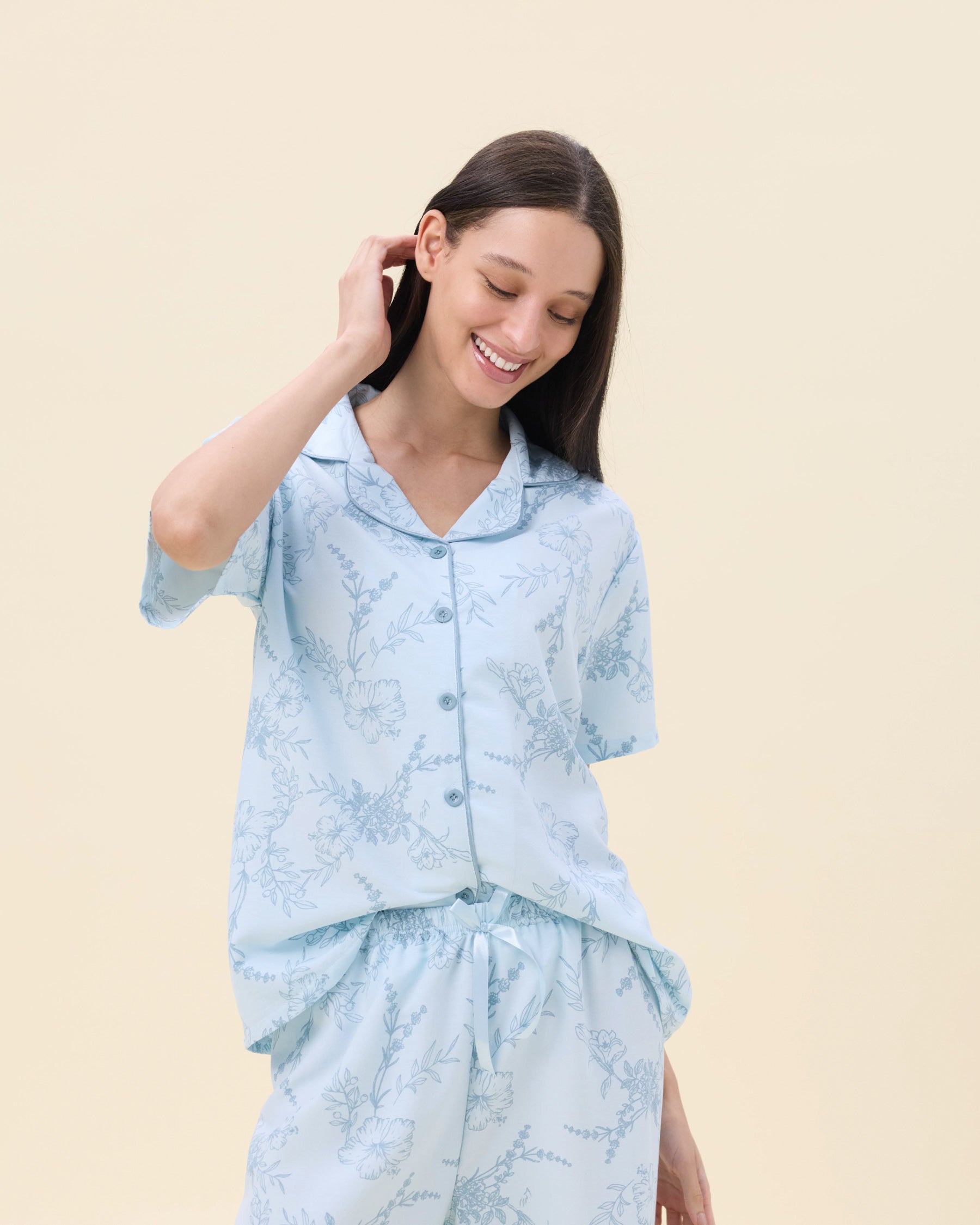 بيجامة نسائية - قطعتين (M-2XL)