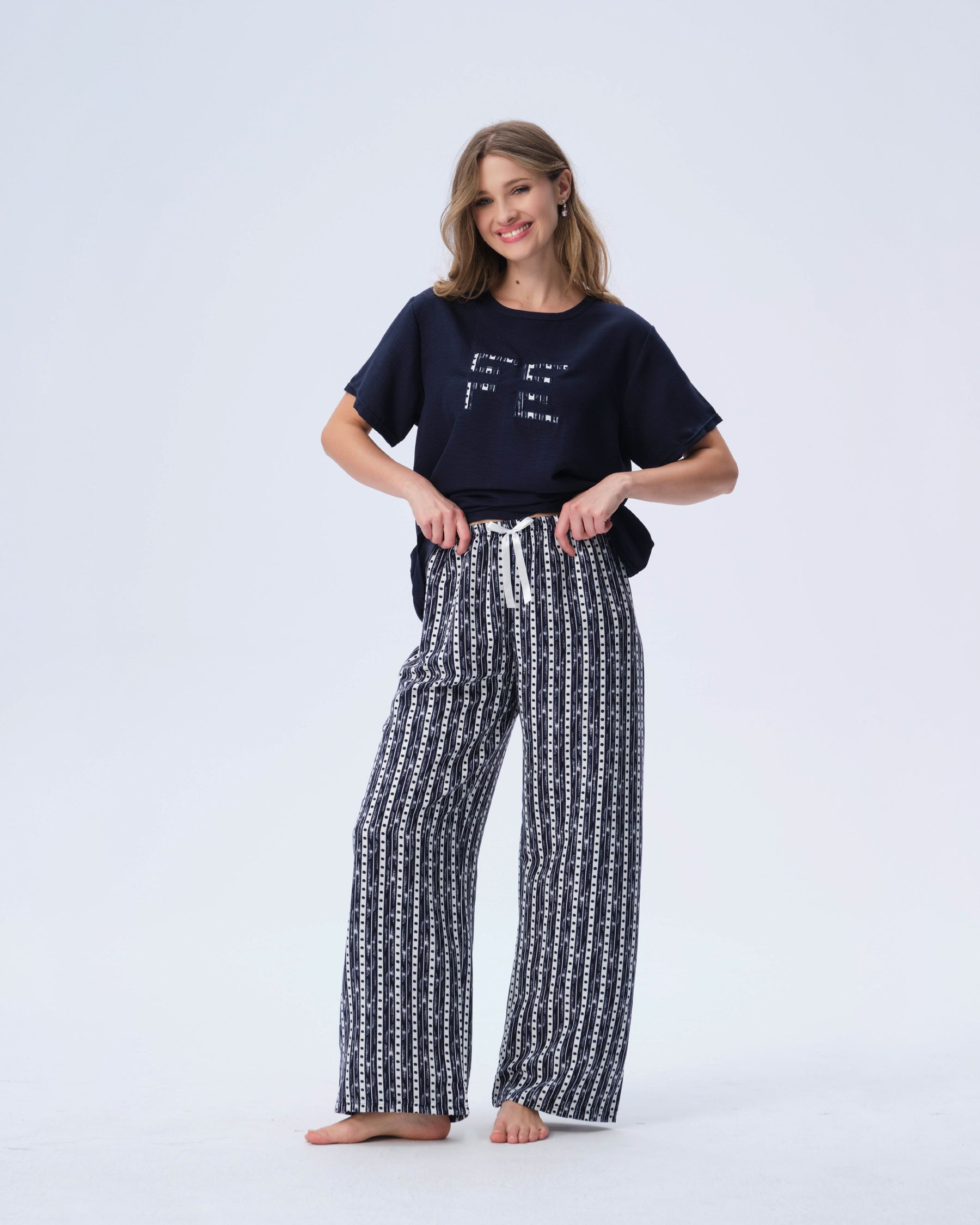 بيجامة نسائية - قطعتين (3XL-6XL)