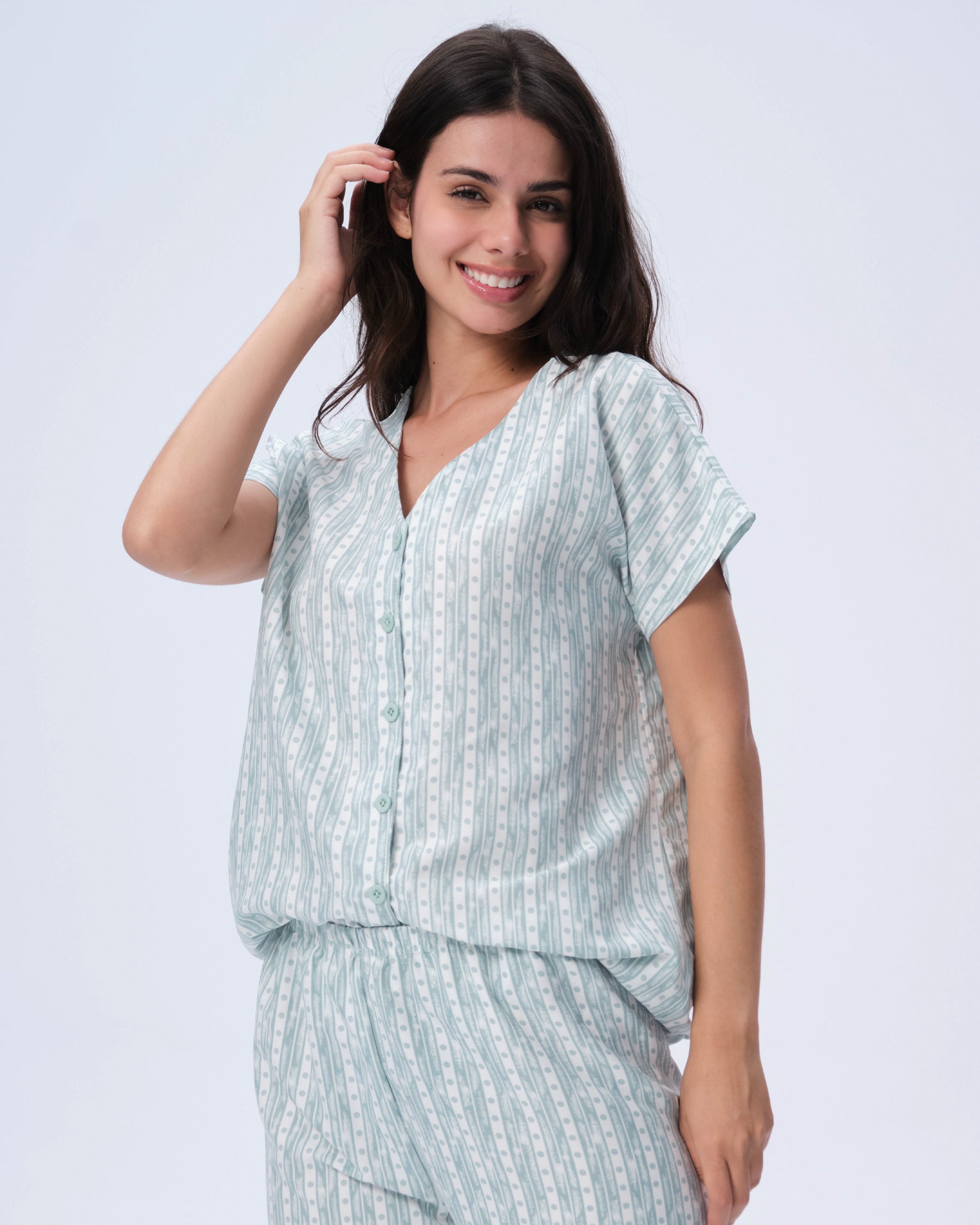 بيجامة نسائية - قطعتين (3XL-6XL)