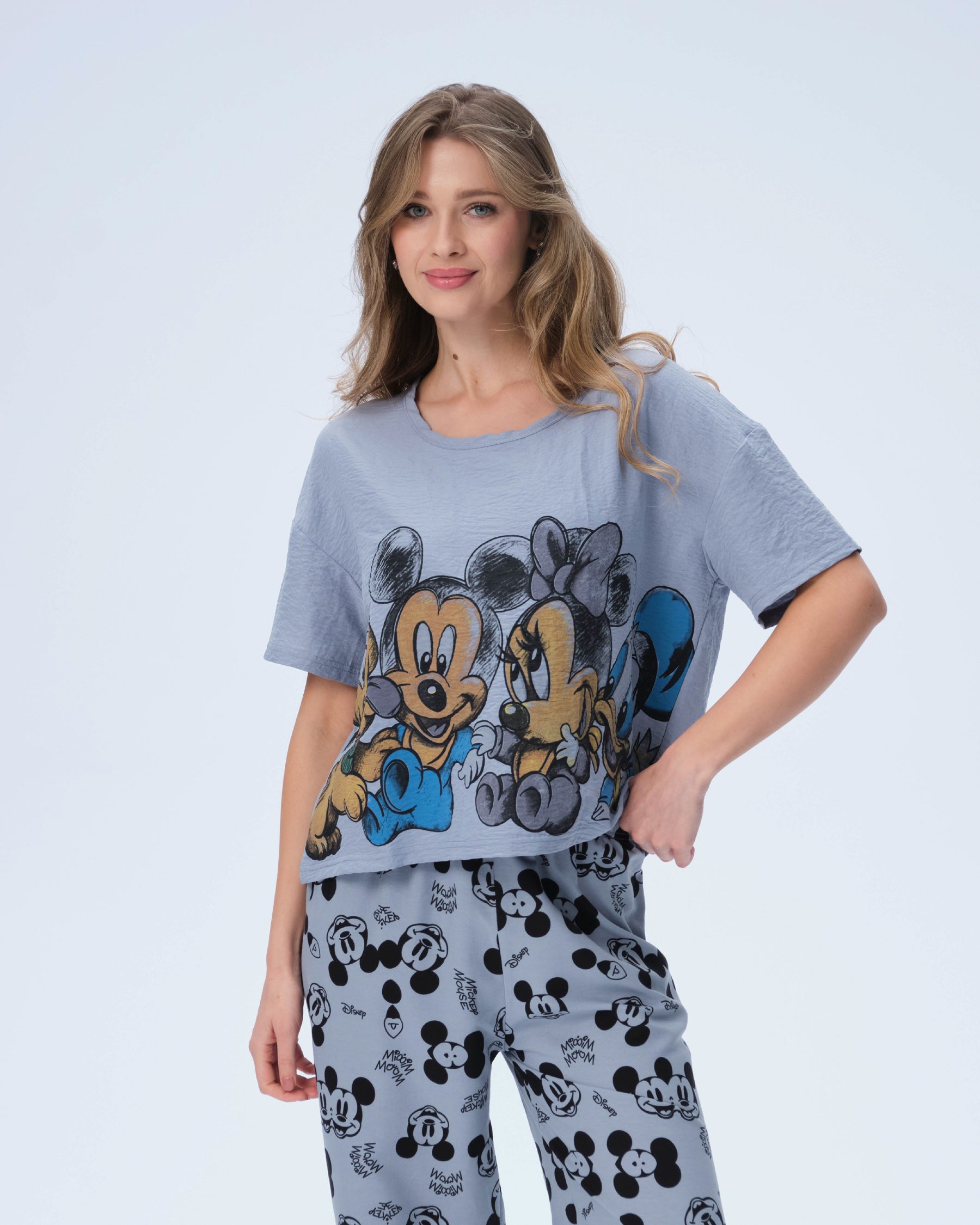 بيجامة نسائية - قطعتين (3XL-6XL)