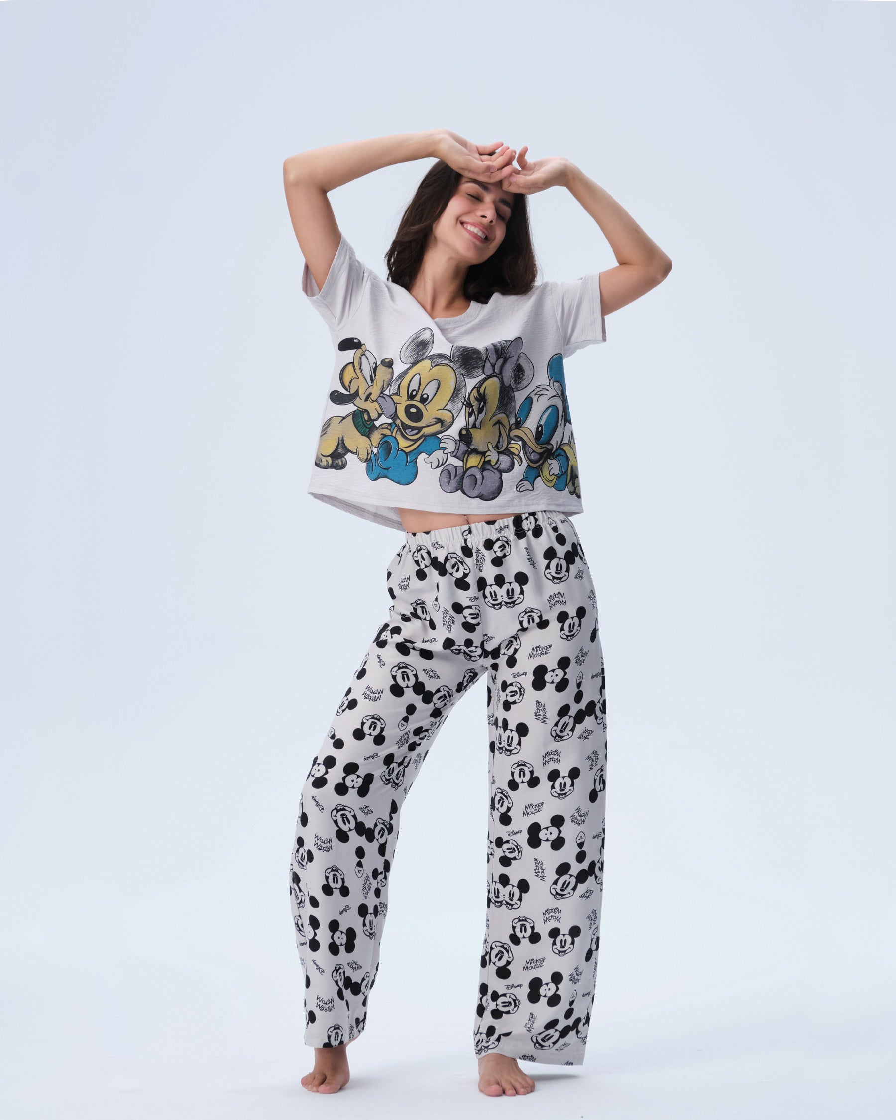 بيجامة نسائية - قطعتين (3XL-6XL)