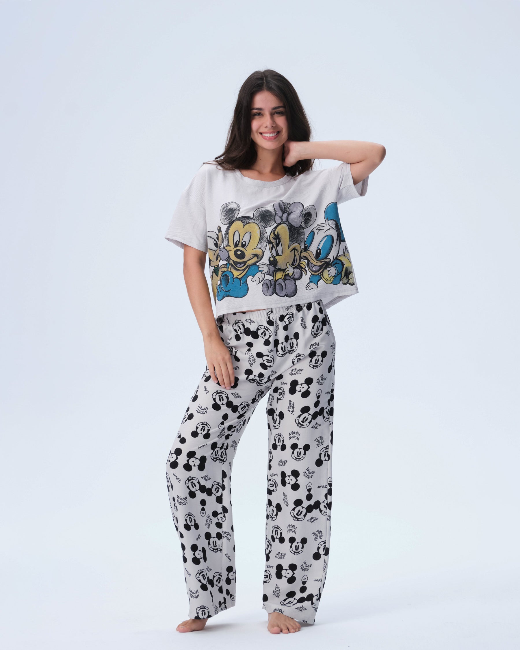 بيجامة نسائية - قطعتين (M-2XL)