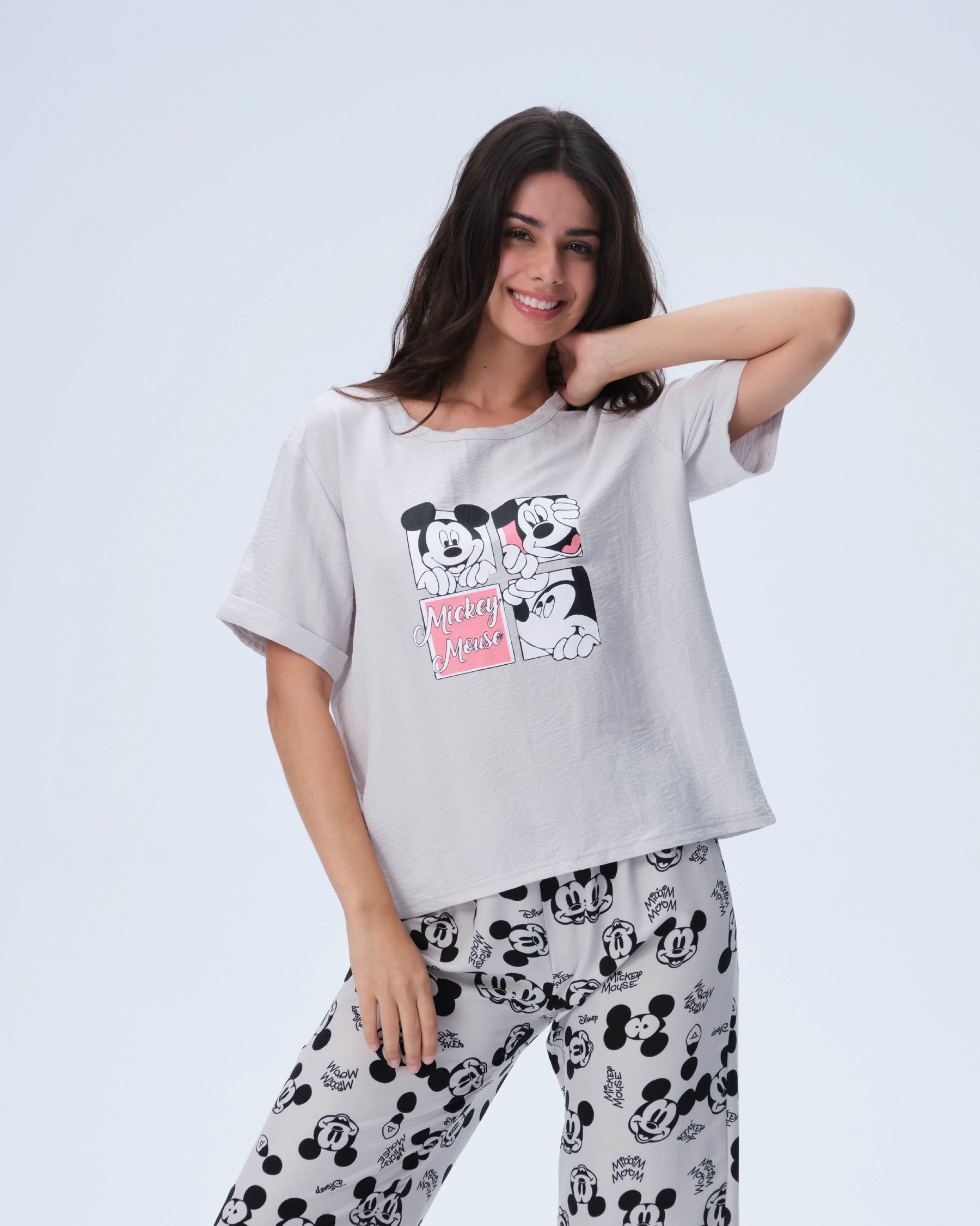 بيجامة نسائية - قطعتين (M-2XL)