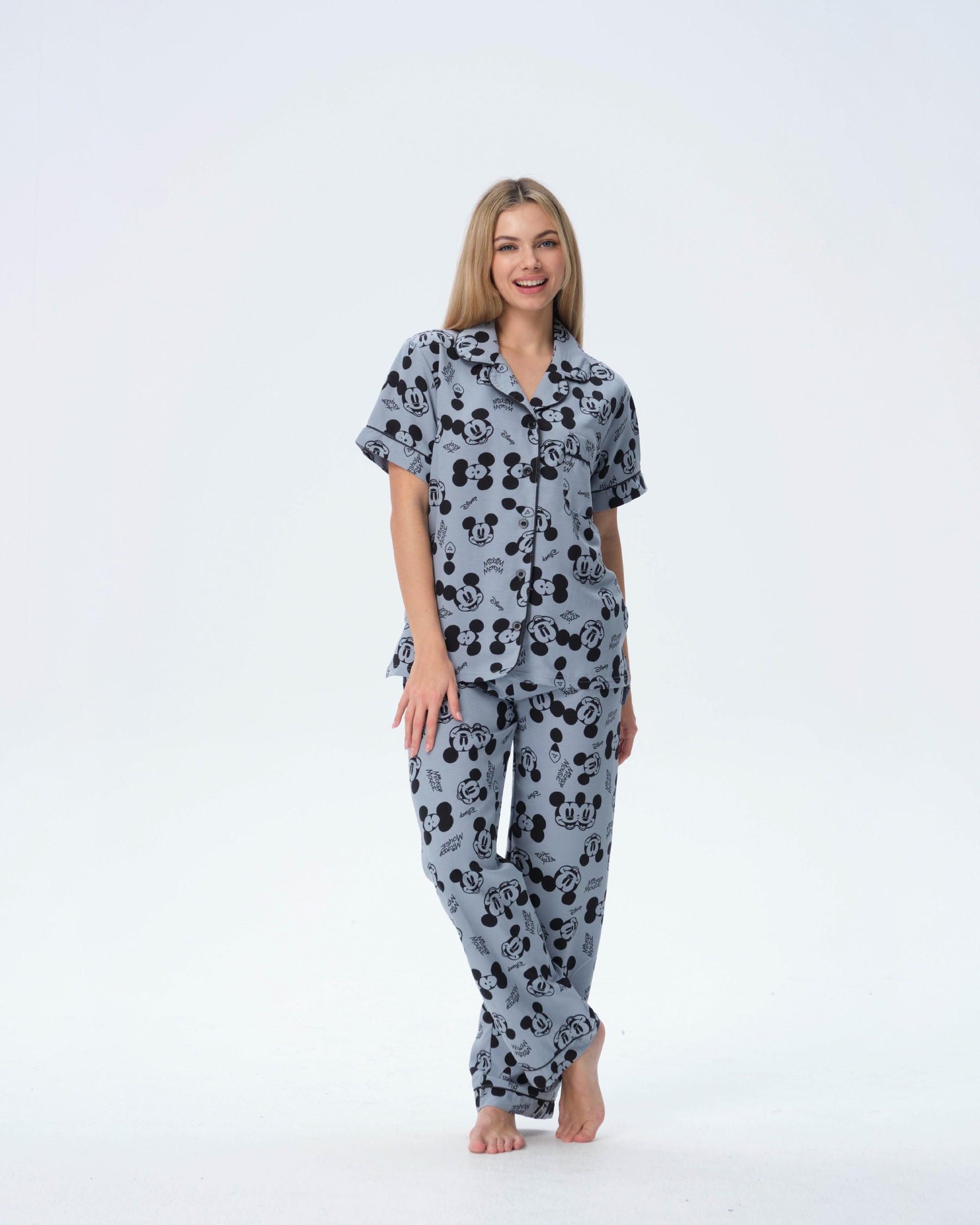 بيجامة نسائية - قطعتين (M-2XL)