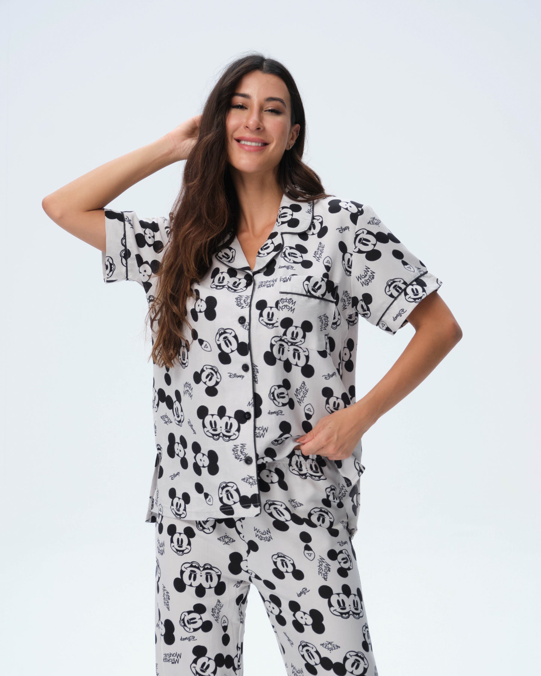 بيجامة نسائية - قطعتين (M-2XL)