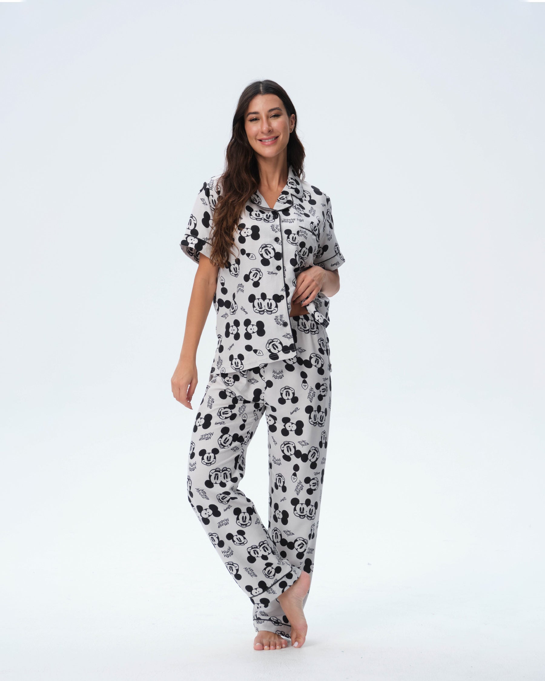 بيجامة نسائية - قطعتين (M-2XL)