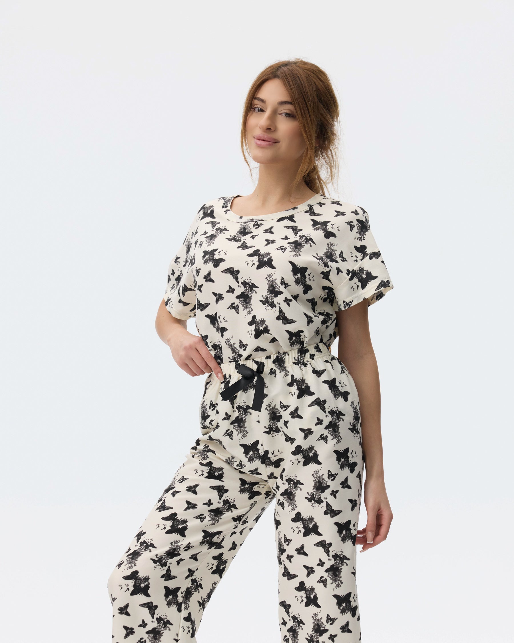 بيجامة نسائية - قطعتين (M-2XL)