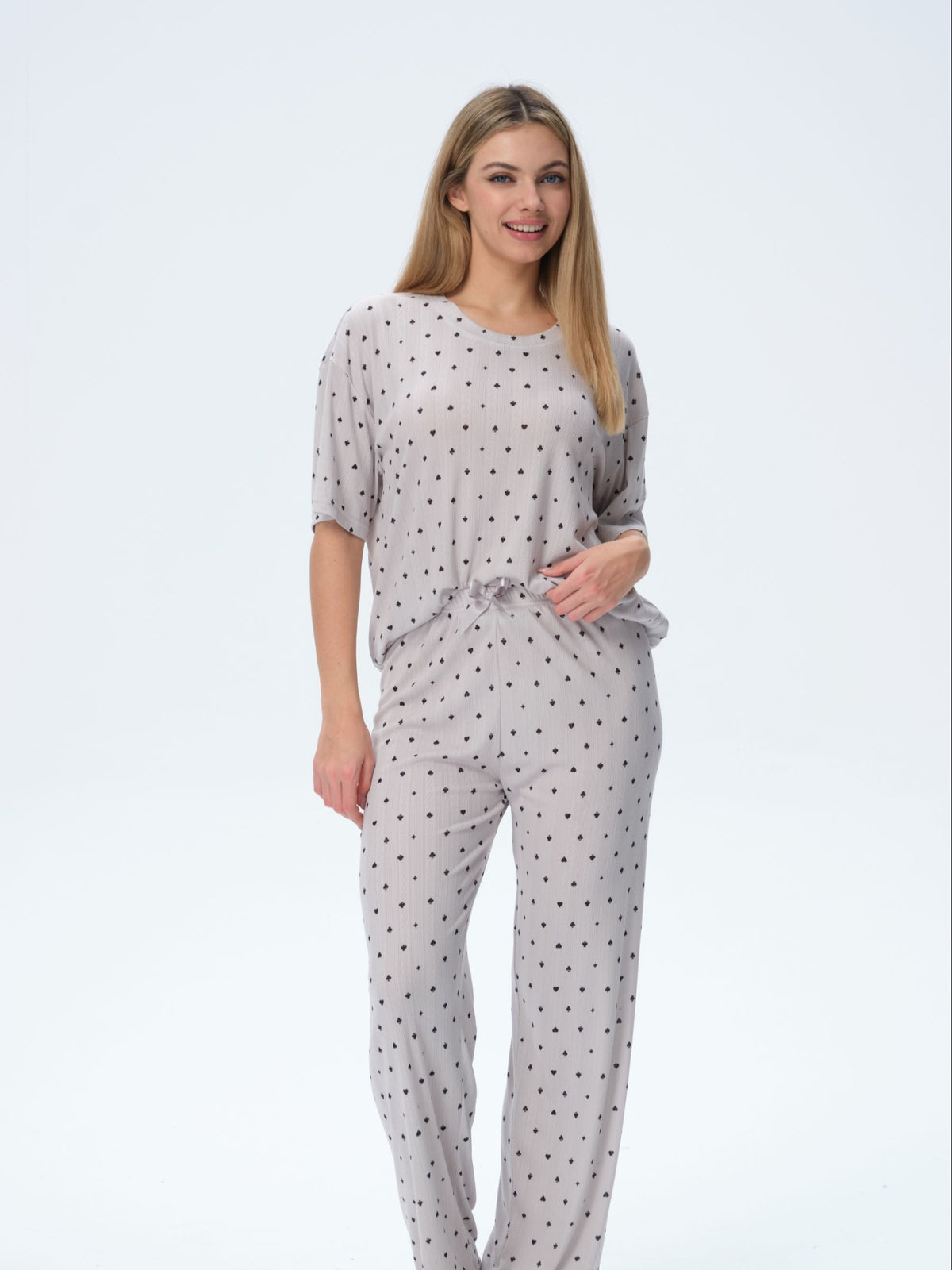 بيجامة نسائية - قطعتين (M-2XL)