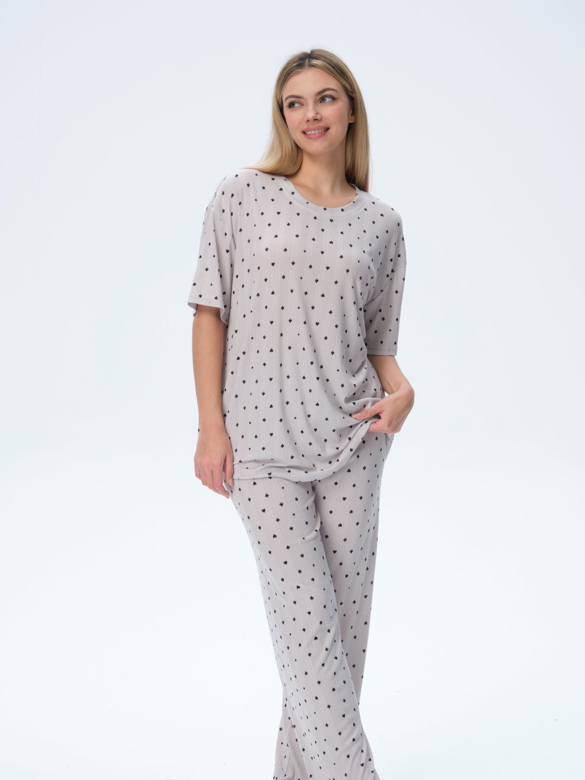 بيجامة نسائية - قطعتين (M-2XL)