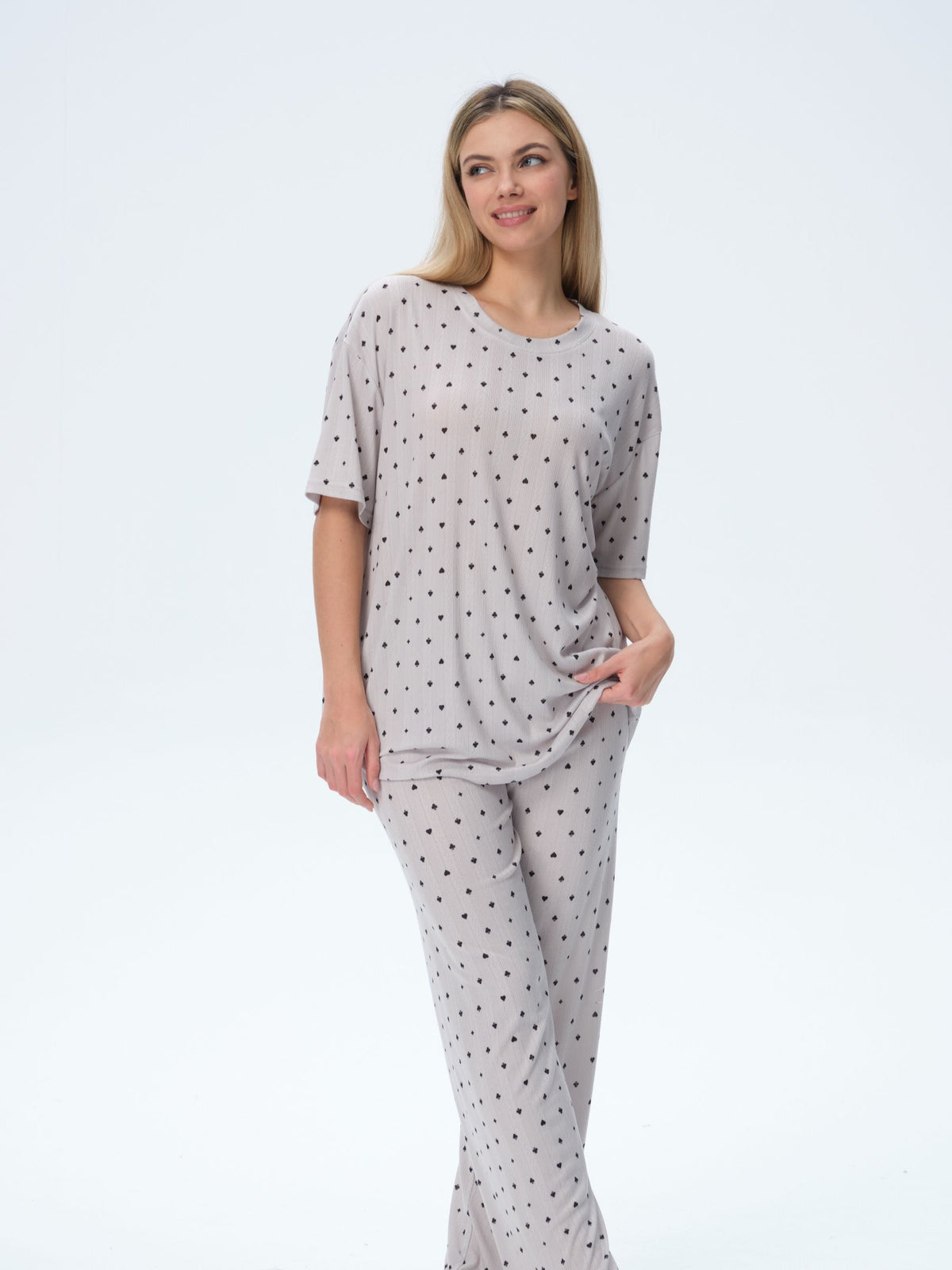بيجامة نسائية - قطعتين (3XL-6XL)