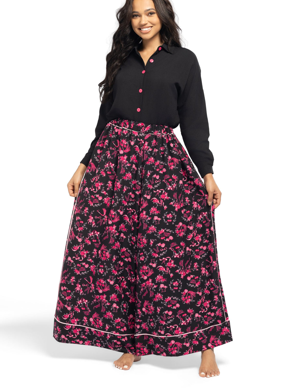 بيجامة نسائية - قطعتين (M-2XL)