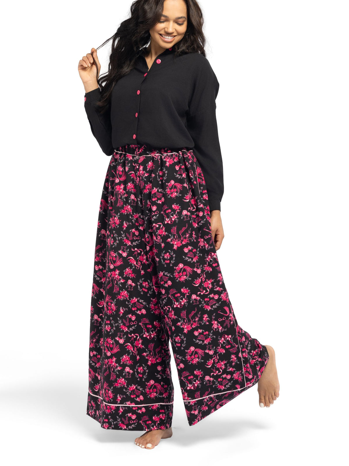 بيجامة نسائية - قطعتين (M-2XL)
