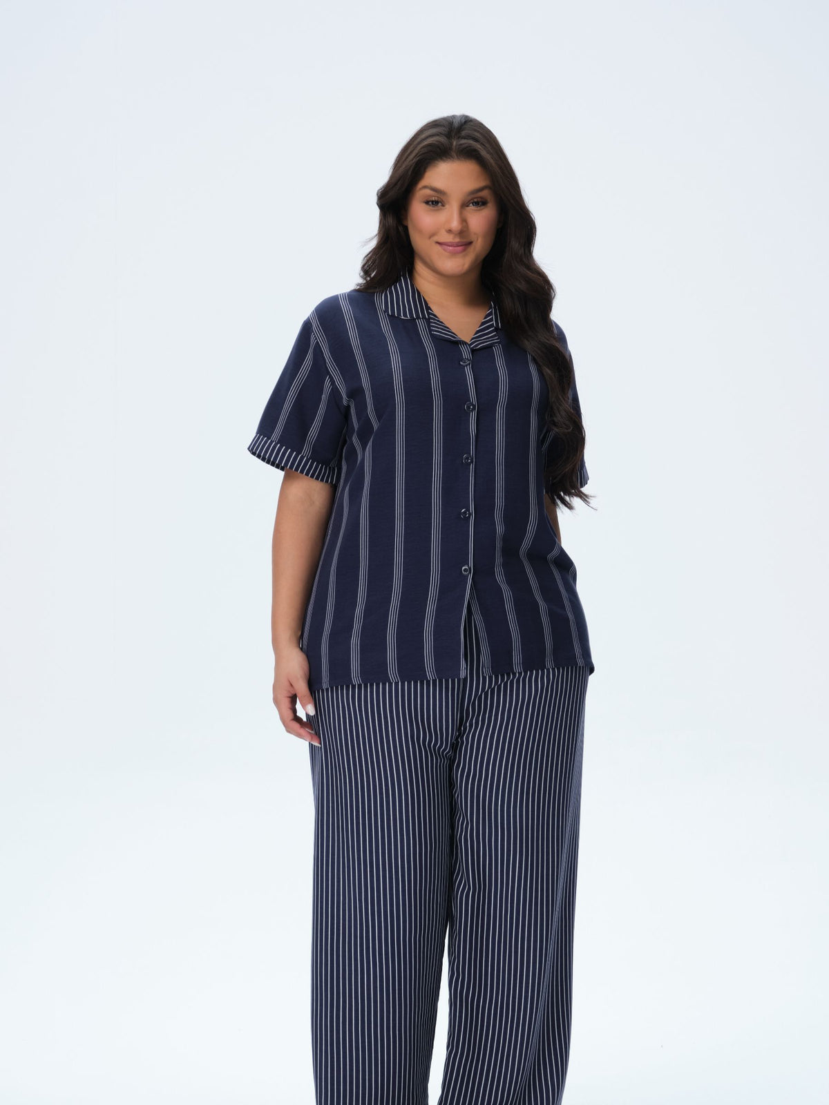 بيجامة نسائية - قطعتين (3XL-6XL)