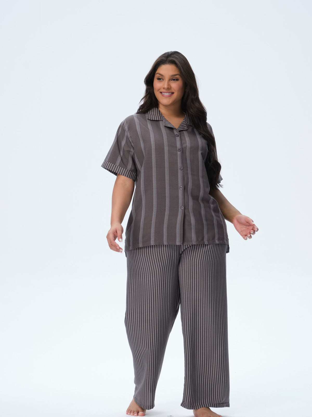 بيجامة نسائية - قطعتين (3XL-6XL)