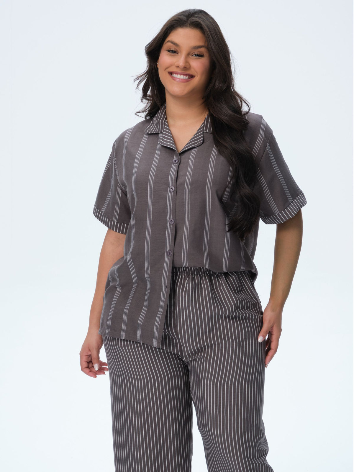 بيجامة نسائية - قطعتين (3XL-6XL)
