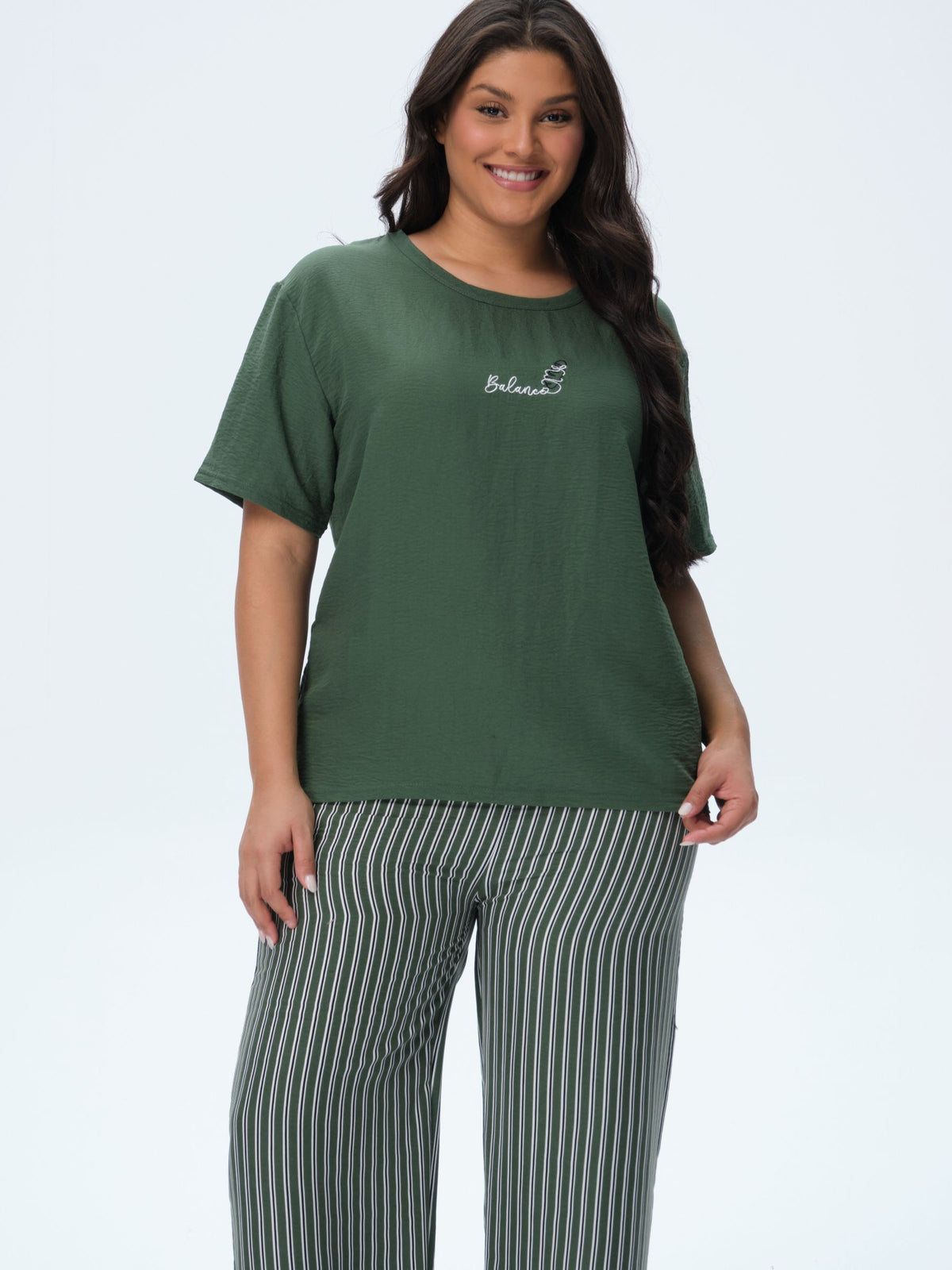 بيجامة نسائية - قطعتين (3XL-6XL)