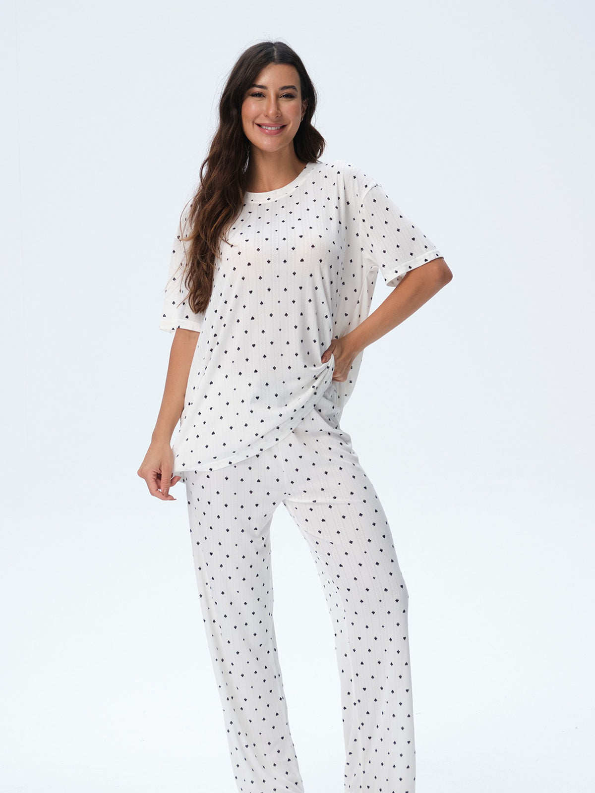بيجامة نسائية - قطعتين (3XL-6XL)