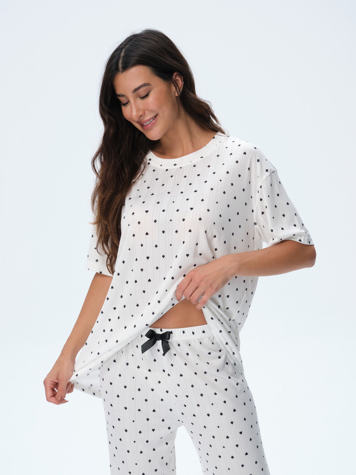 بيجامة نسائية - قطعتين (M-2XL)