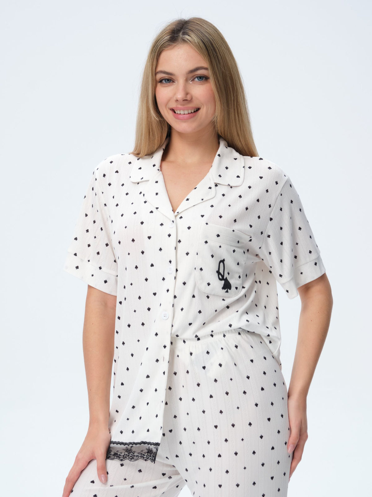 بيجامة نسائية - قطعتين (M-2XL)