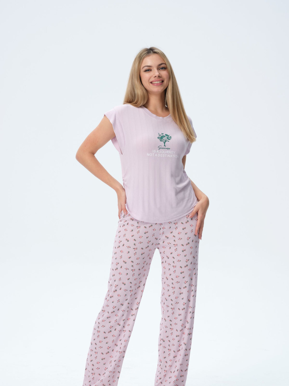 بيجامة نسائية - قطعتين (M-2XL)