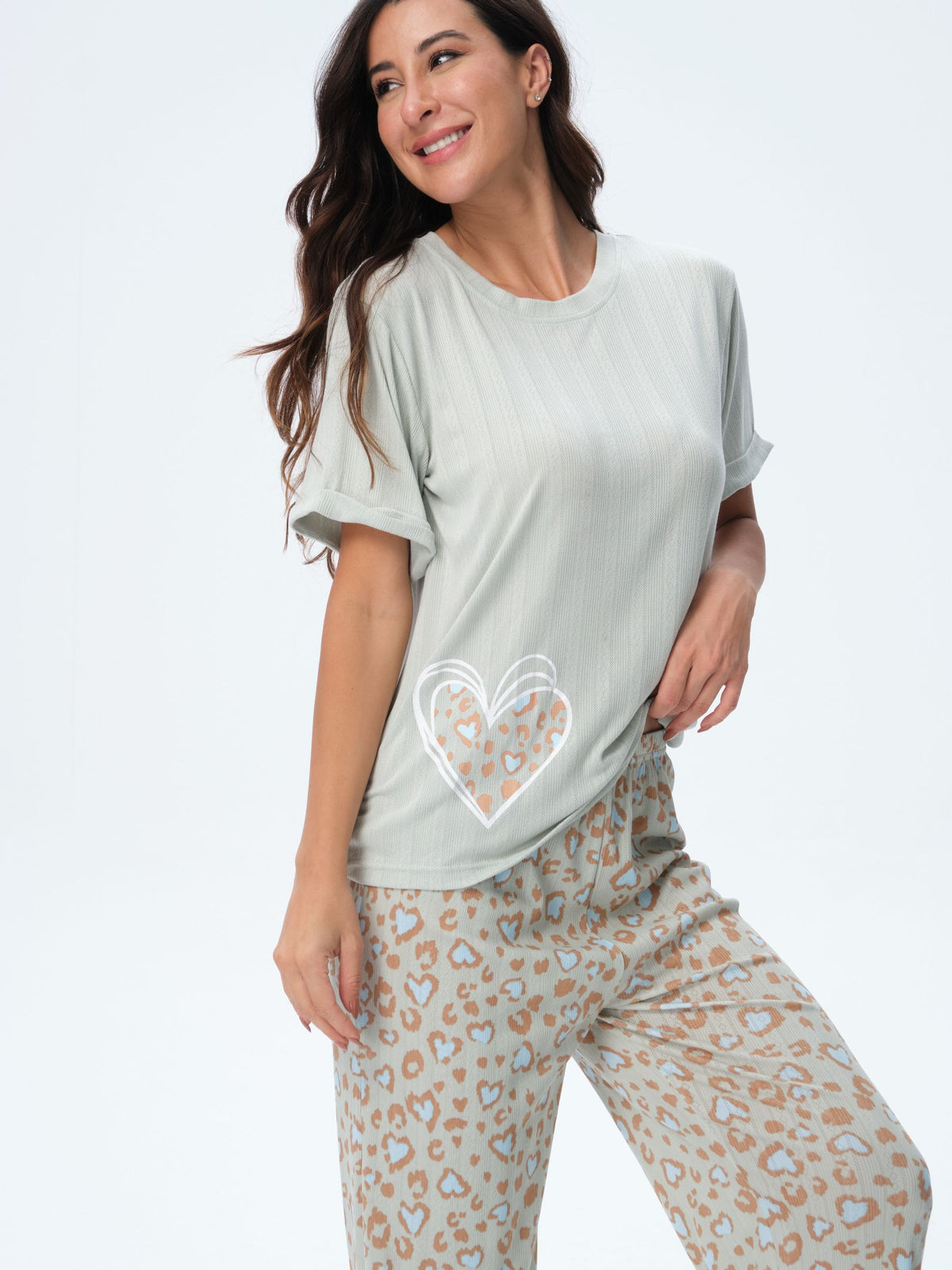 بيجامة نسائية - قطعتين (3XL-6XL)