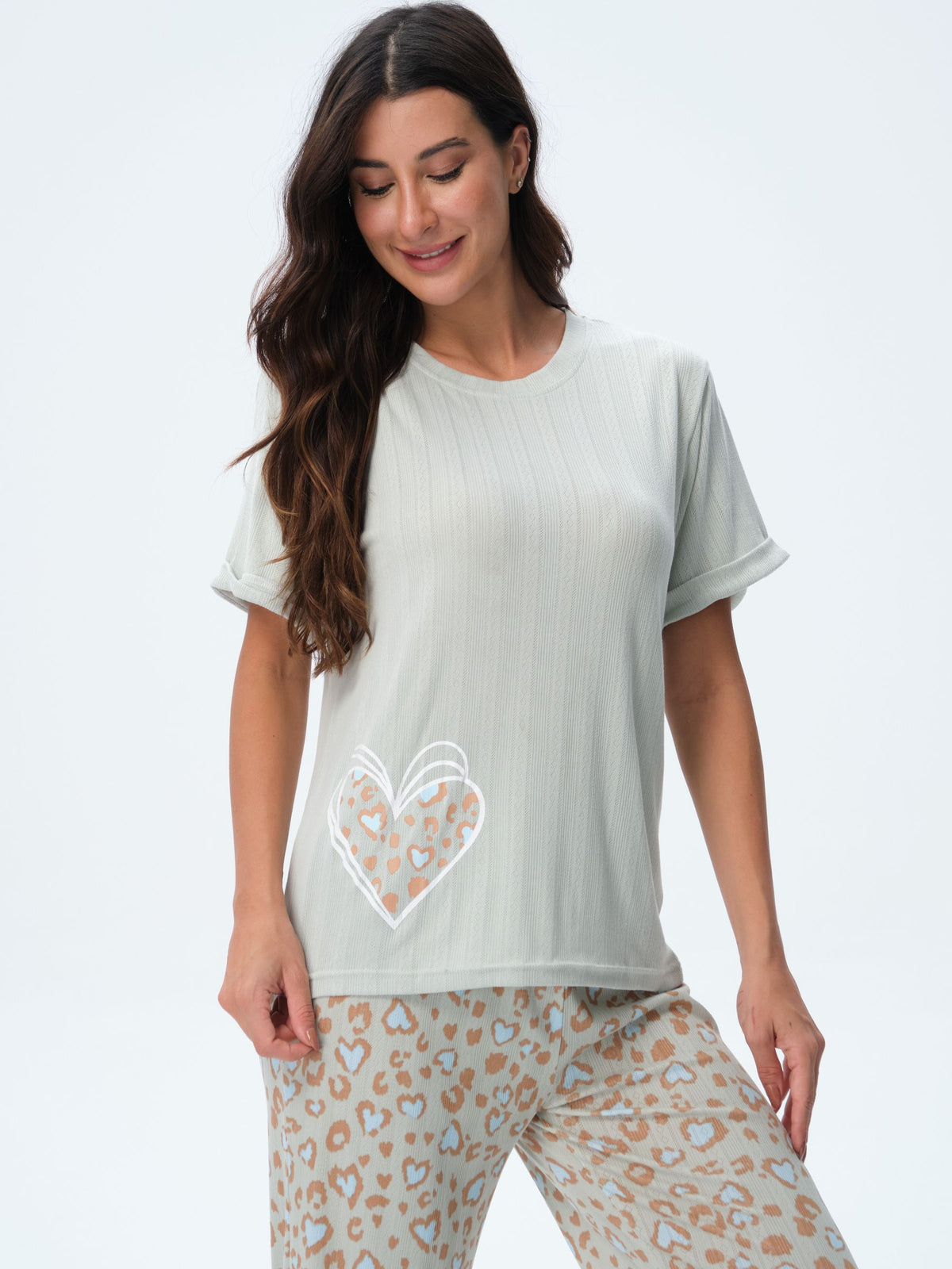 بيجامة نسائية - قطعتين (3XL-6XL)