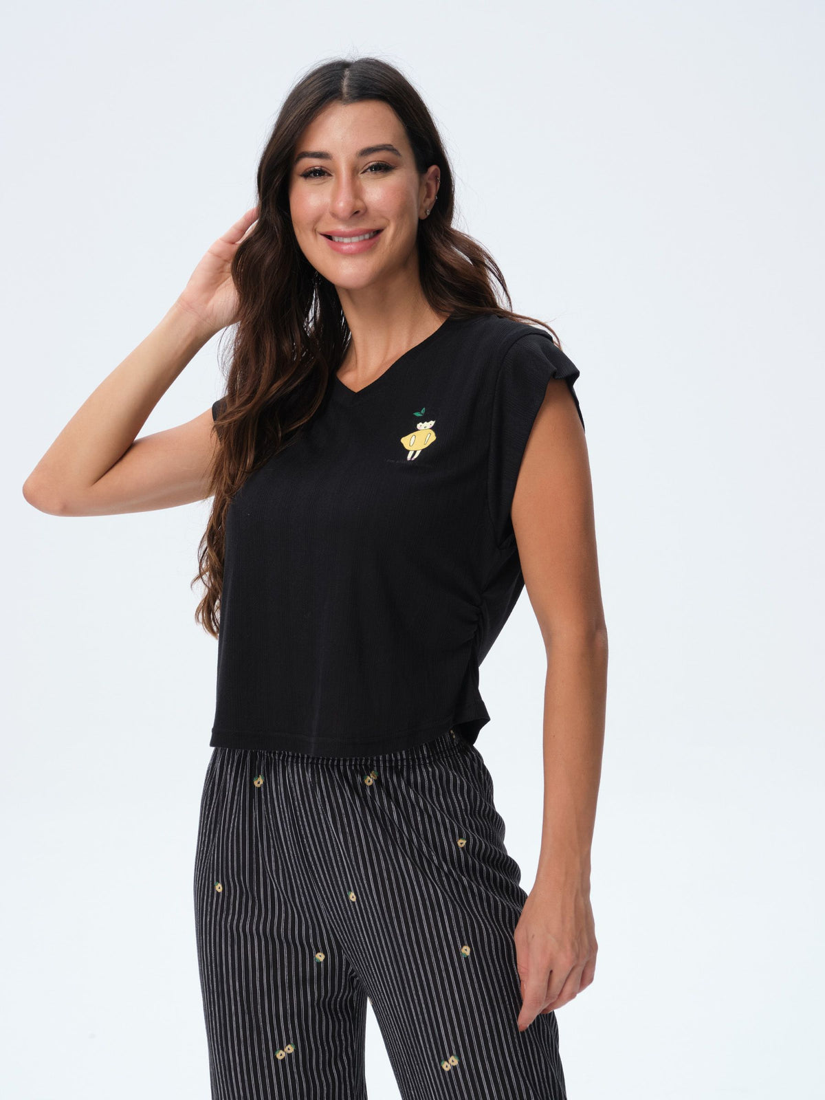 بيجامة نسائية - قطعتين (M-2XL)