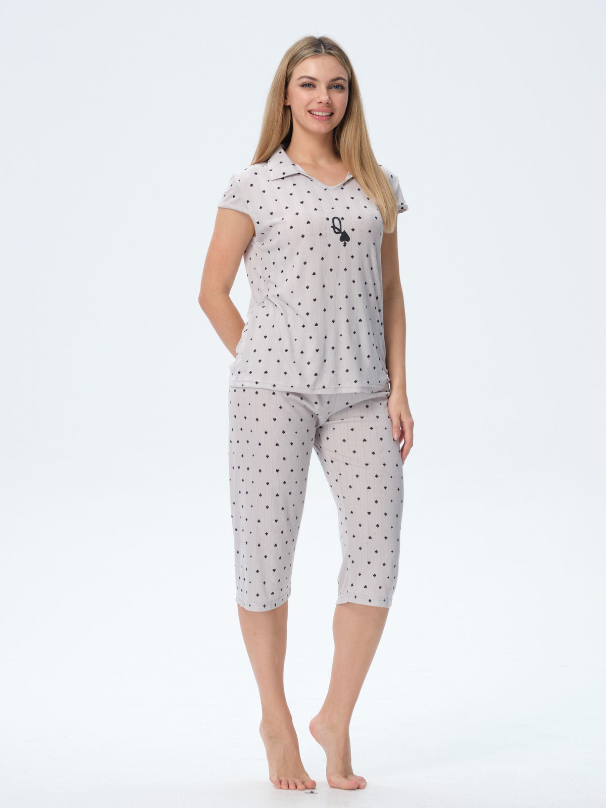 بيجامة نسائية - قطعتين (3XL-6XL)