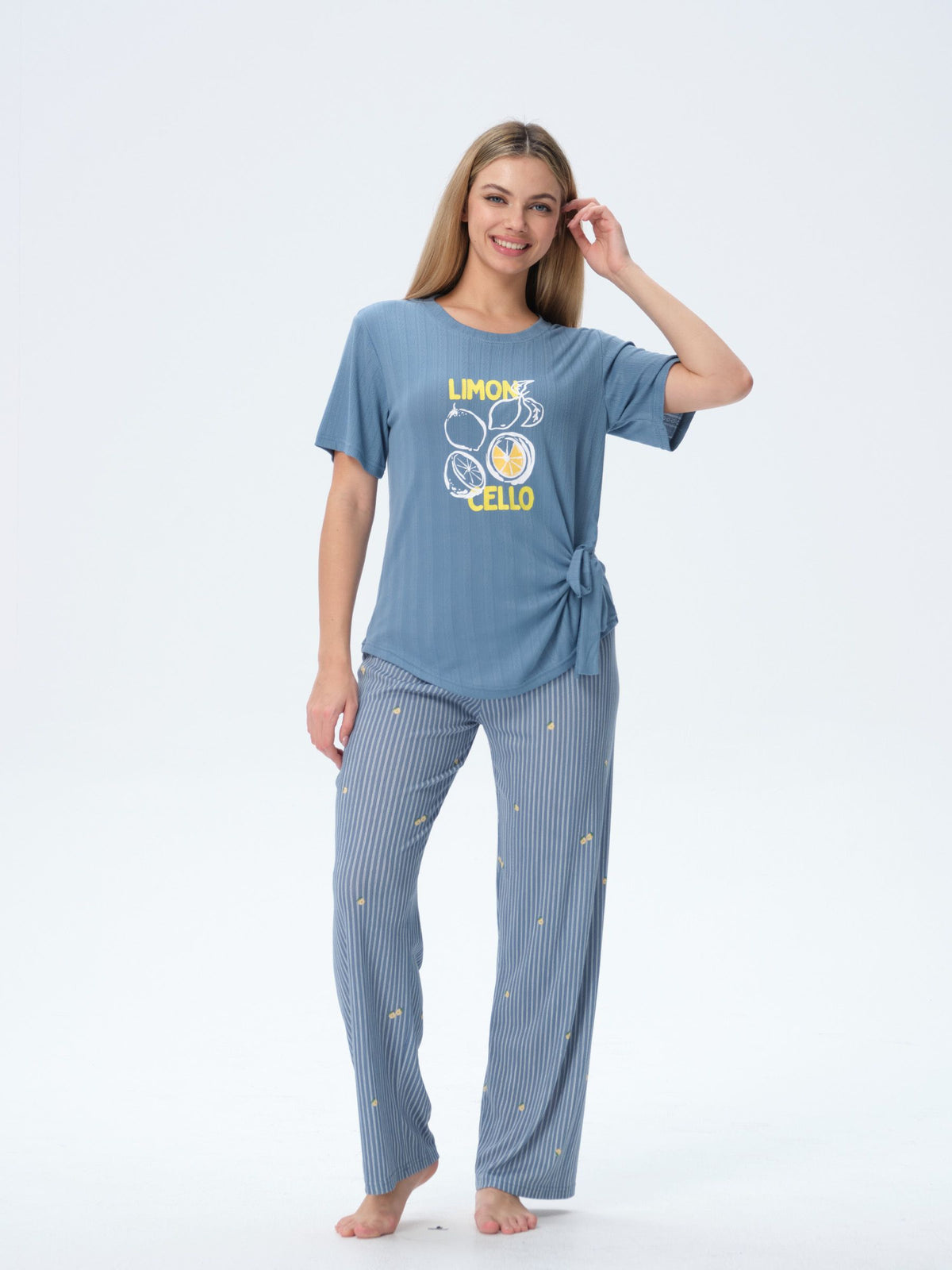 بيجامة نسائية - قطعتين (3XL-6XL)