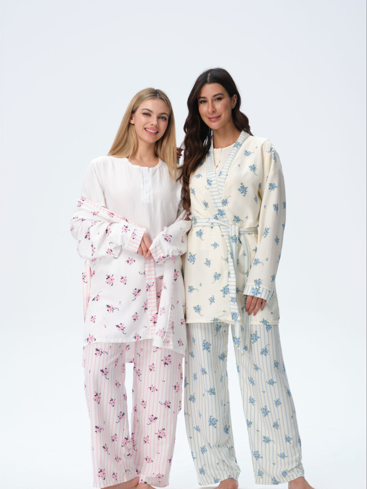 بيجامة نسائية - 3 قطع (3XL-6XL)