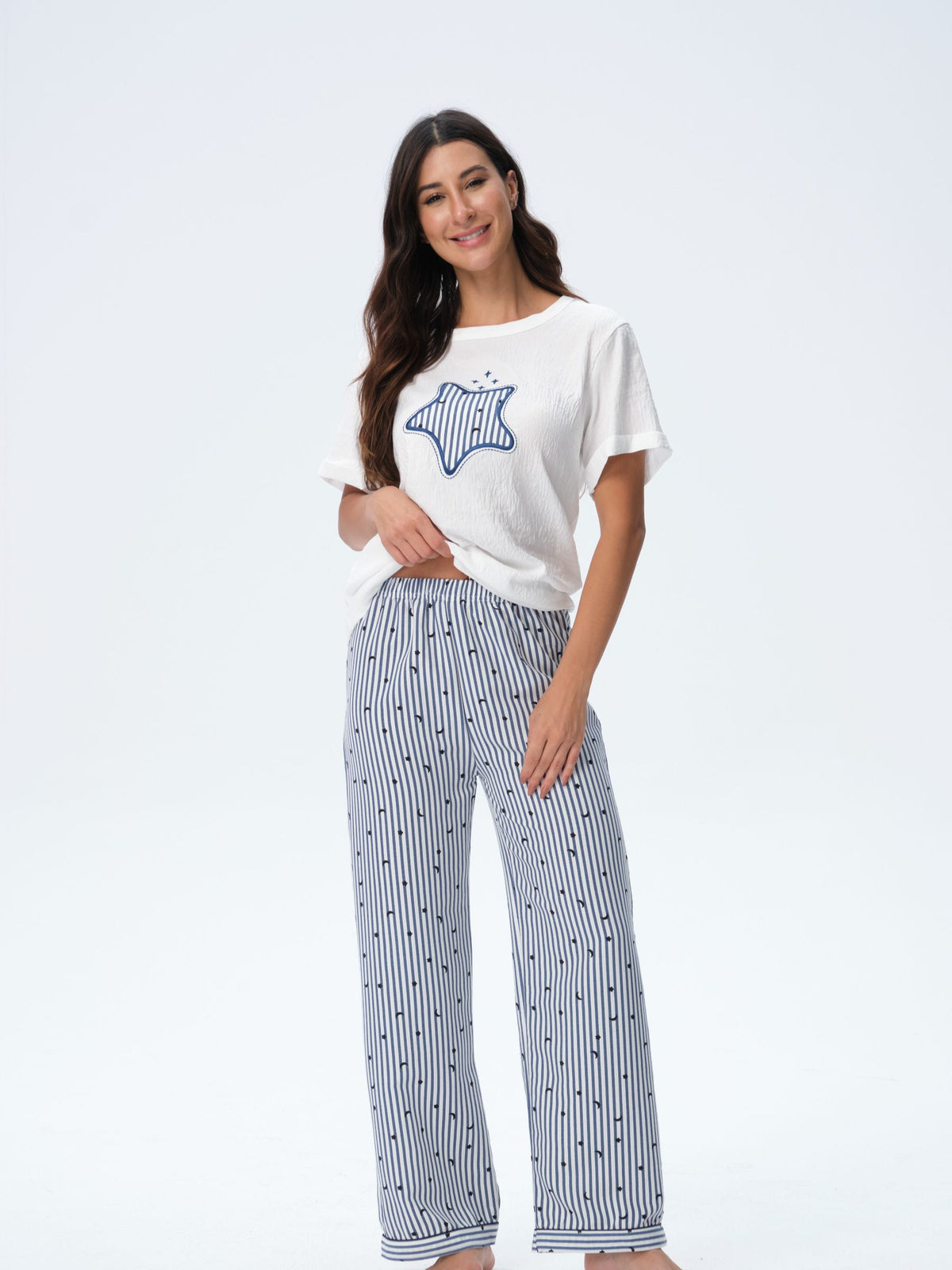 بيجامة نسائية - قطعتين (3XL-6XL)
