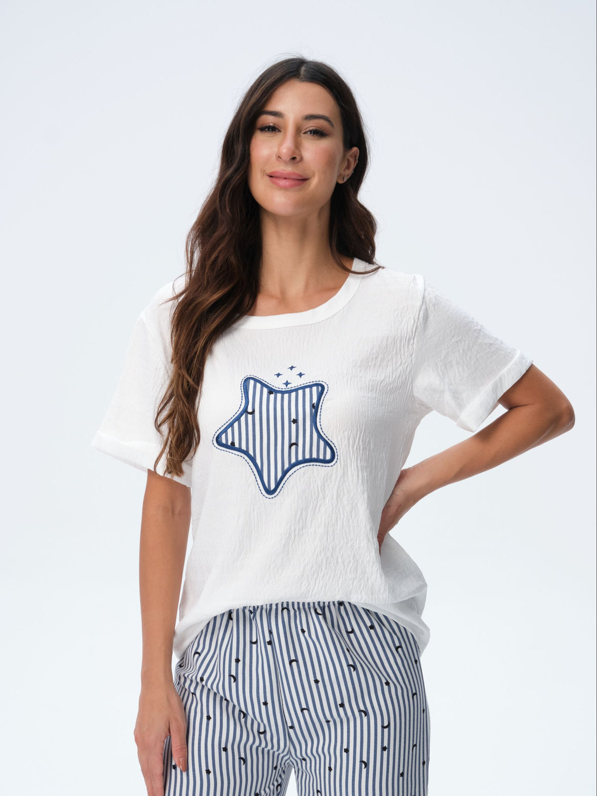 بيجامة نسائية - قطعتين (3XL-6XL)