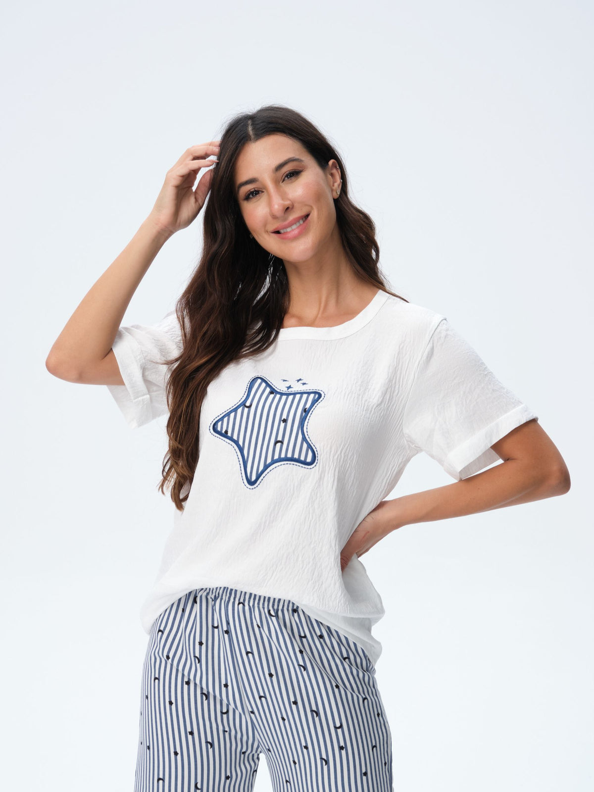 بيجامة نسائية - قطعتين (3XL-6XL)