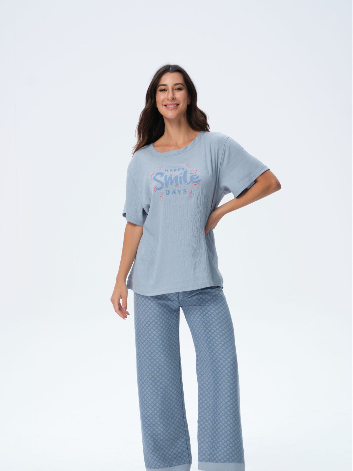 بيجامة نسائية - قطعتين (3XL-6XL)