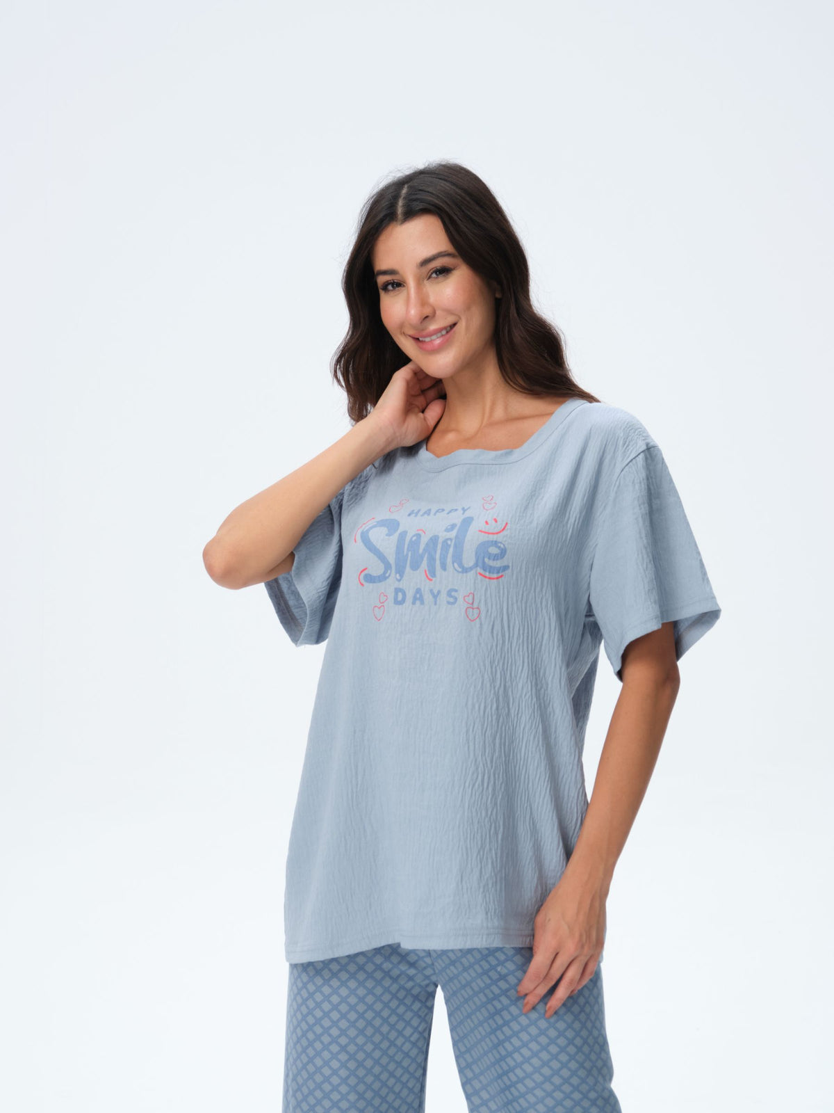 بيجامة نسائية - قطعتين (3XL-6XL)