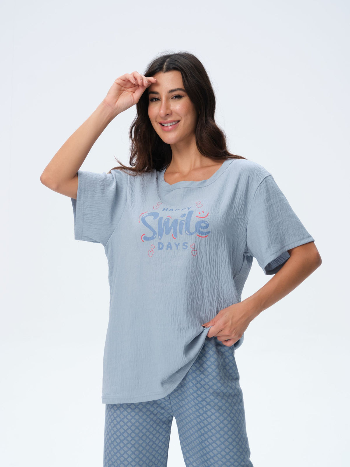 بيجامة نسائية - قطعتين (3XL-6XL)