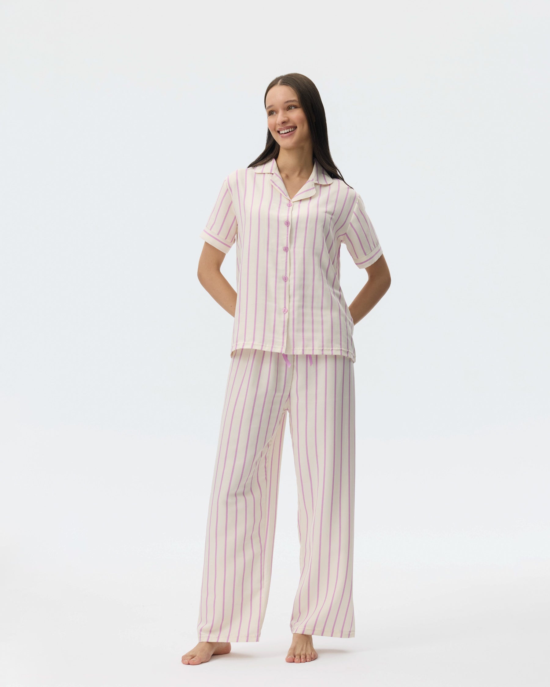 بيجامة نسائية - قطعتين (M-2XL)