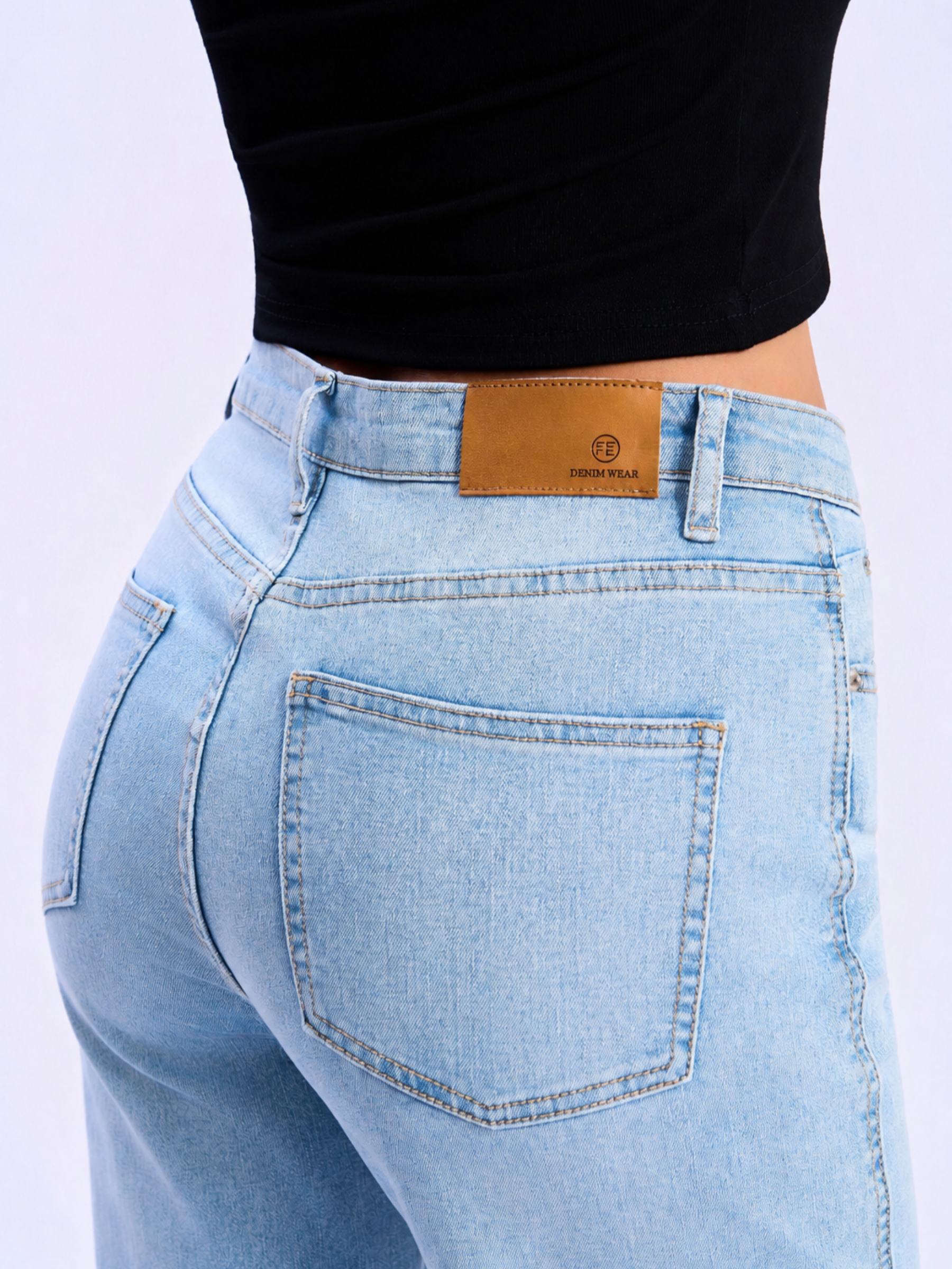 Feminines-TRF-Wide-Leg-Jeans-Ice-Blue-Denim#Color_ICE BLUE DENIM