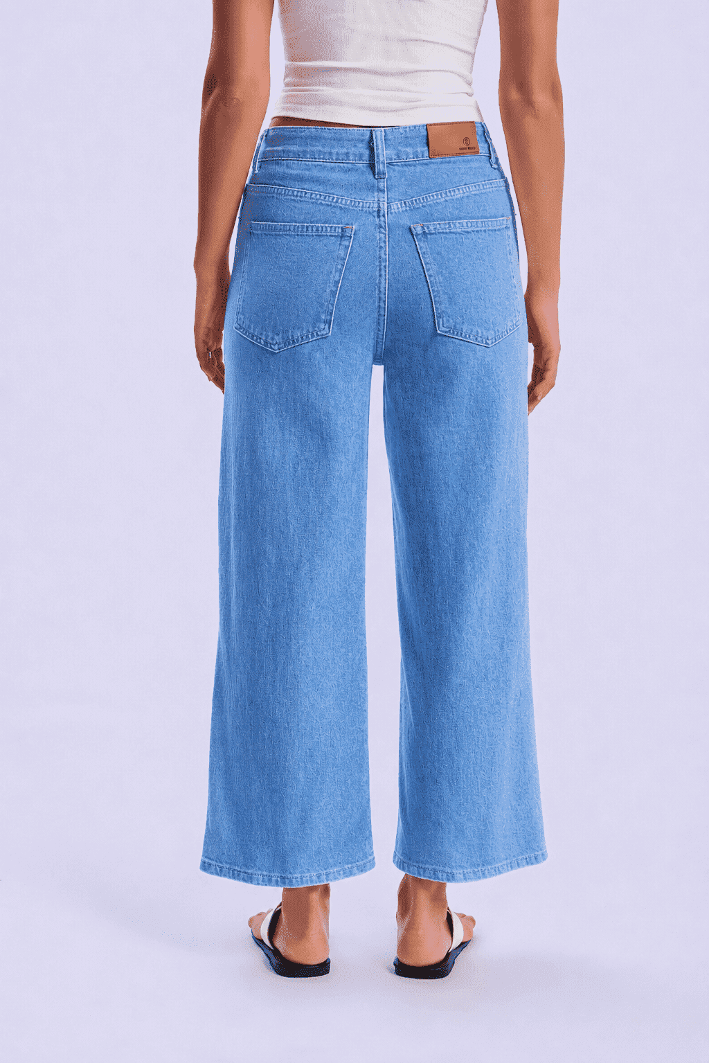 Feminines-High-Waisted-Straight-Wide-Leg-Jeans-Medium-Blue-Denim#Color_MEDIUM BLUE DENIM