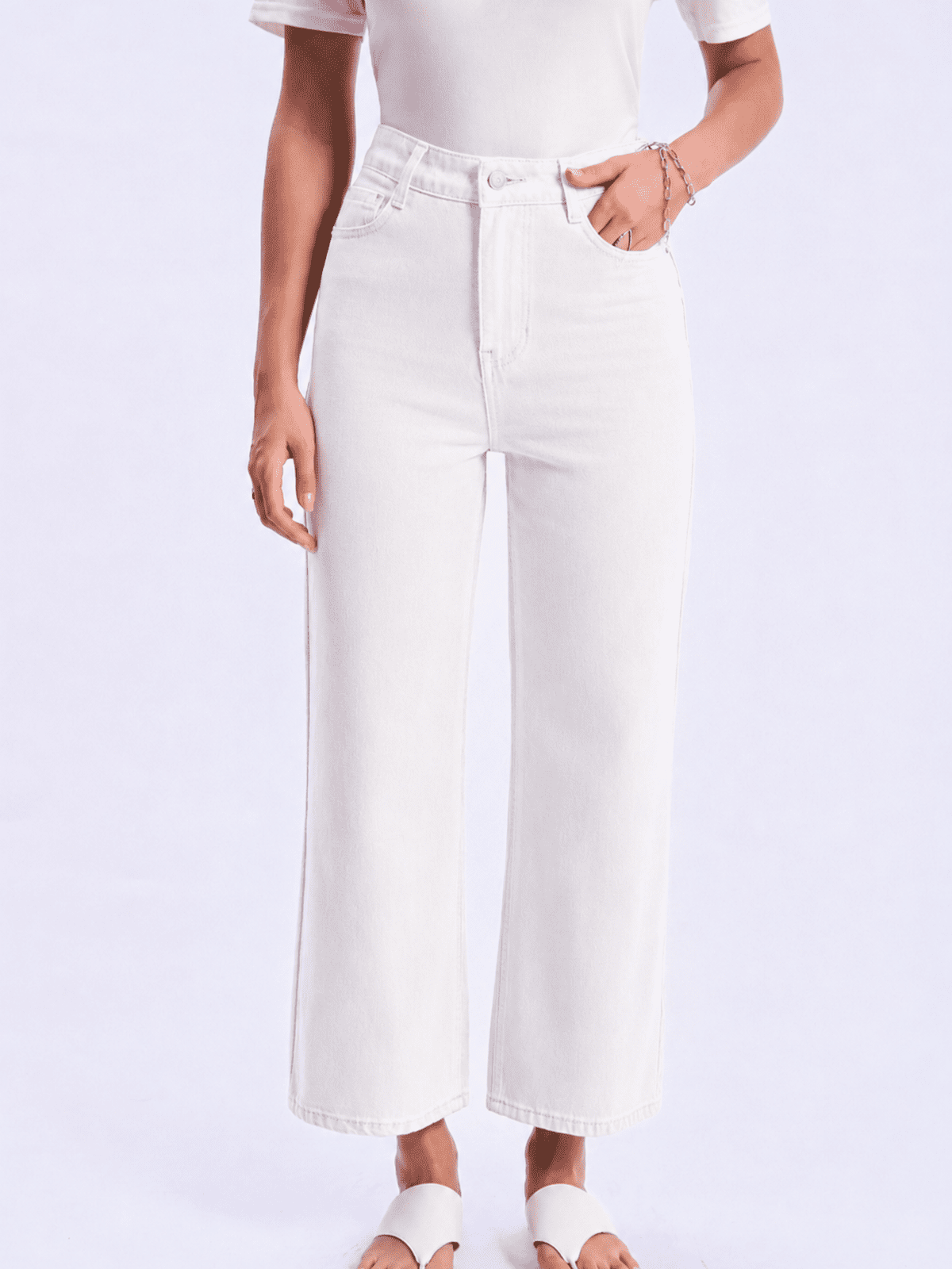 Feminines-High-Waisted-Wide-Leg-Jeans-White-Denim#Color_WHITE DENIM