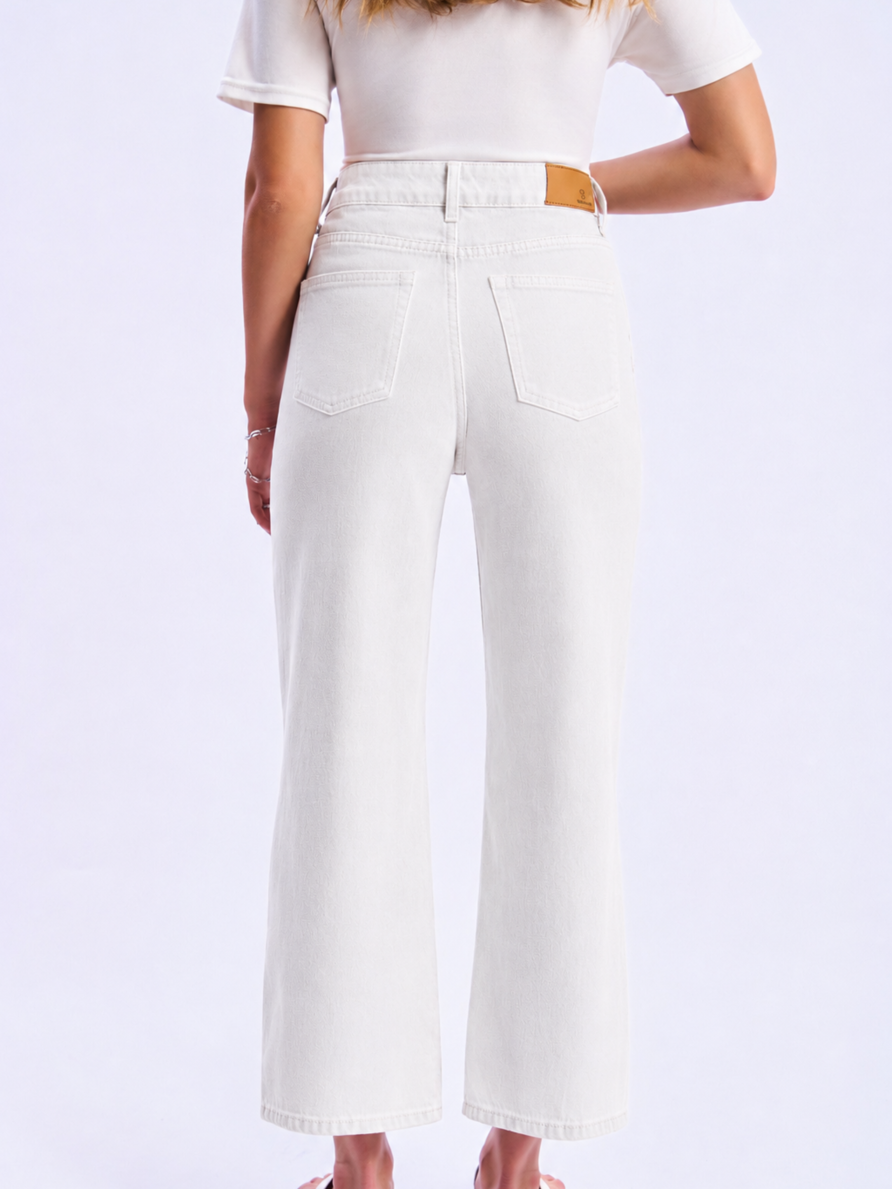High-Waisted Wide-Leg Jeans