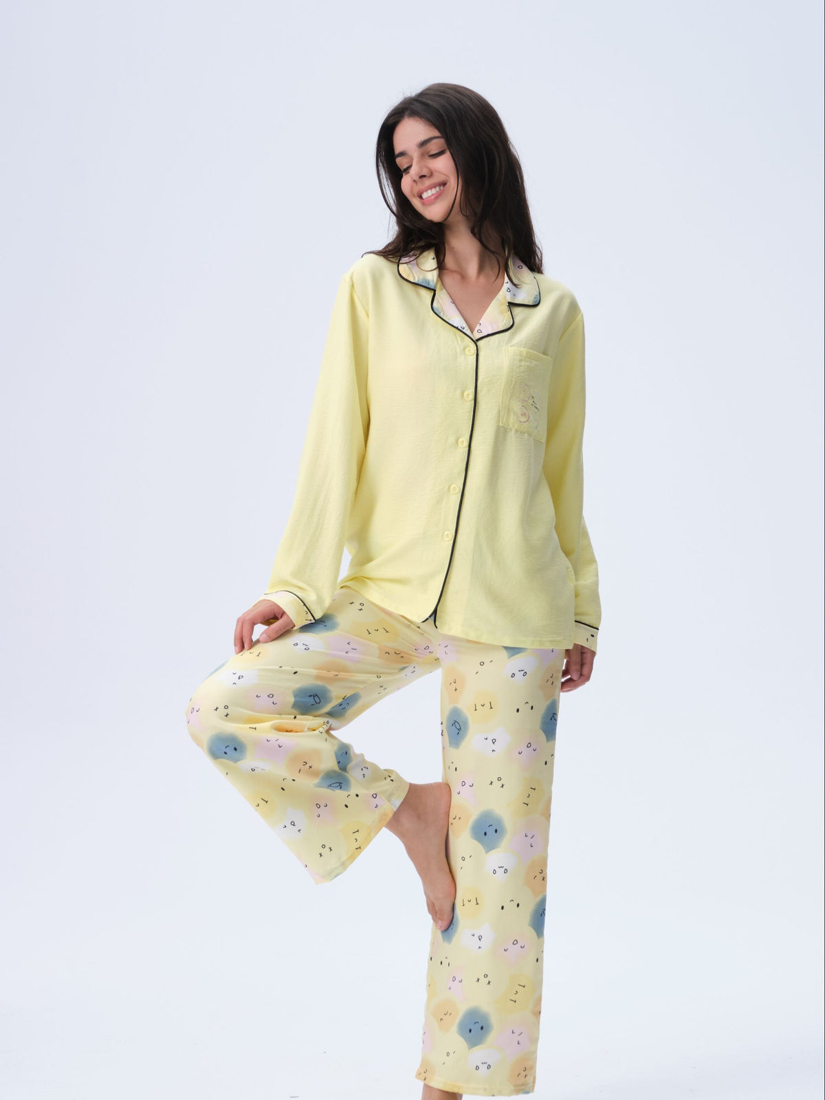 بيجامة نسائية - قطعتين (3XL-6XL)