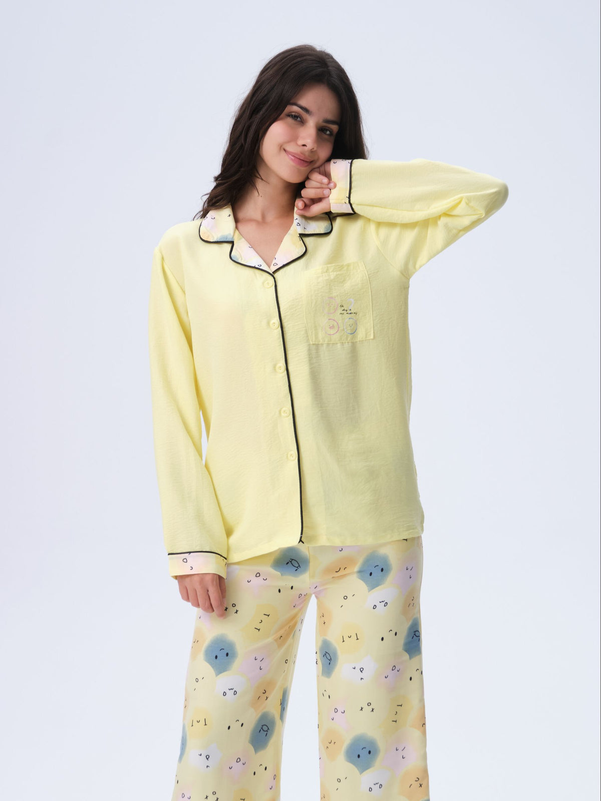 بيجامة نسائية - قطعتين (3XL-6XL)
