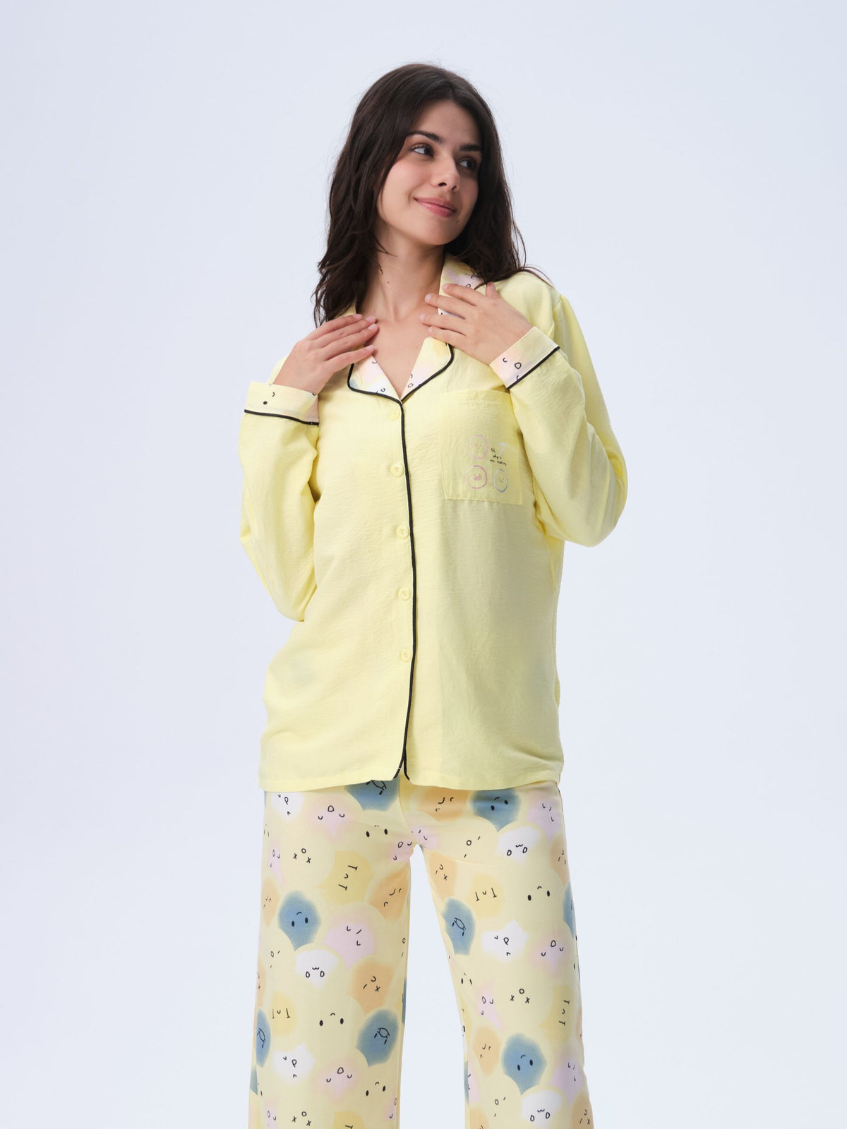 بيجامة نسائية - قطعتين (3XL-6XL)