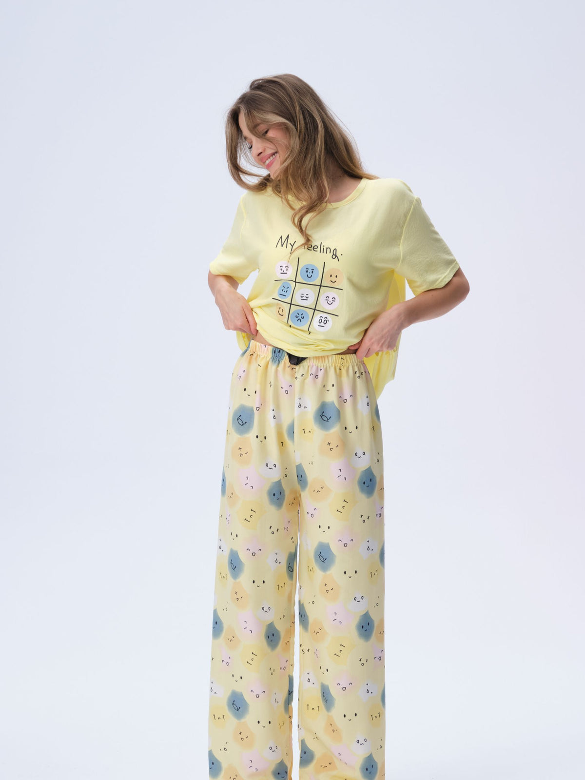 بيجامة نسائية - قطعتين (3XL-6XL)
