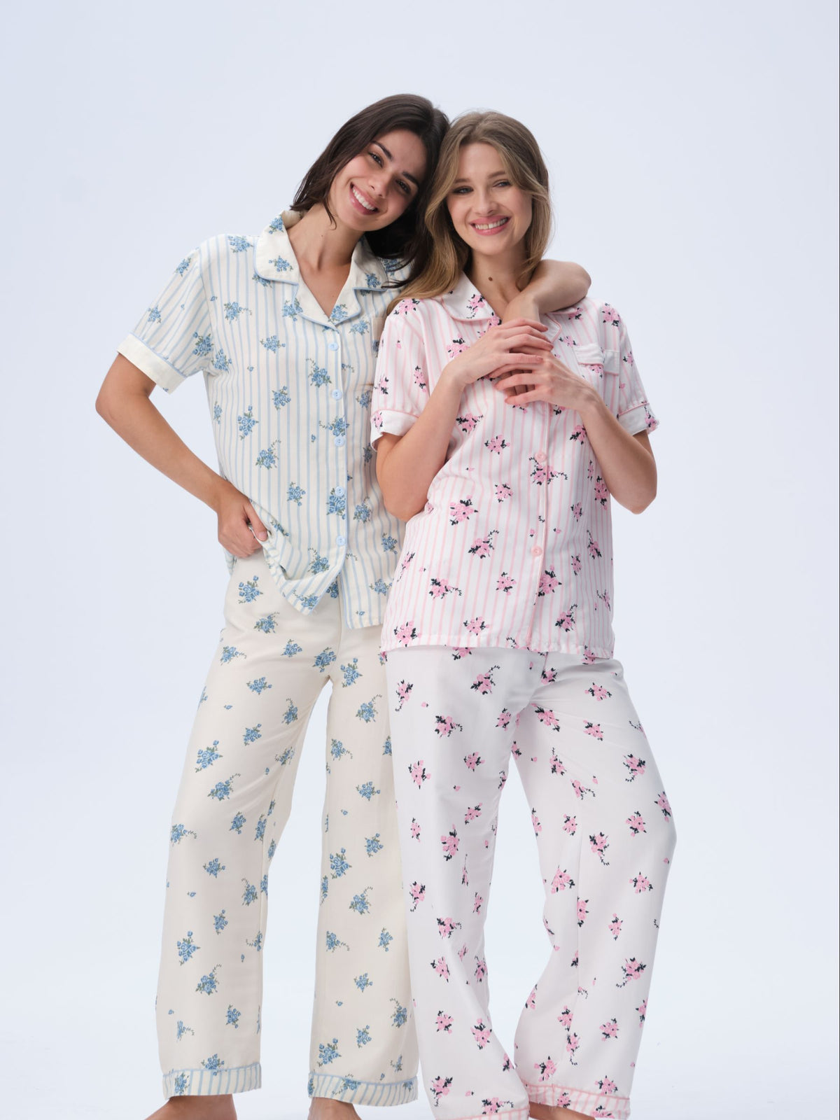 بيجامة نسائية - قطعتين (M-2XL)
